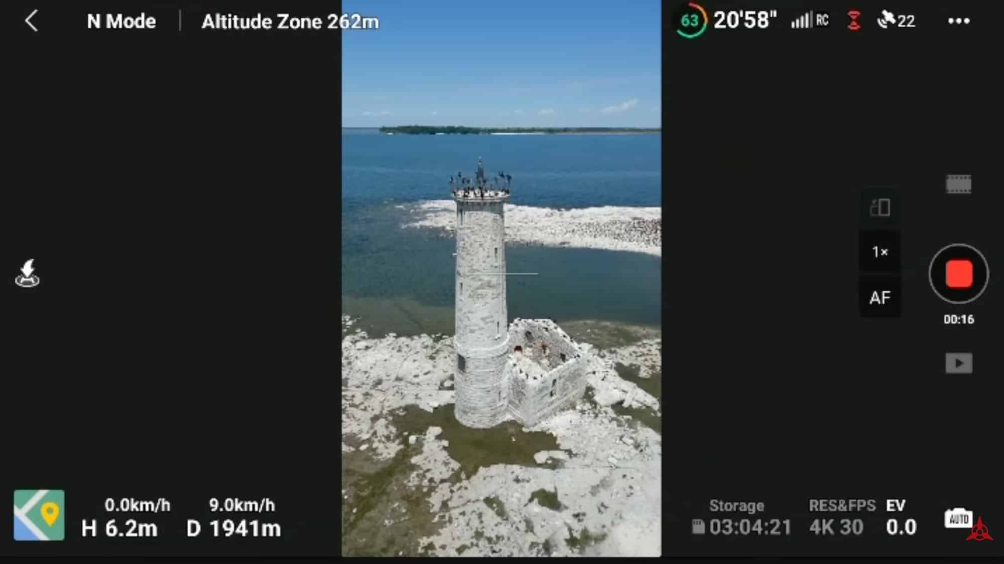 Vertical shooting on the DJI Mini 3 Pro, aimed at social media content.