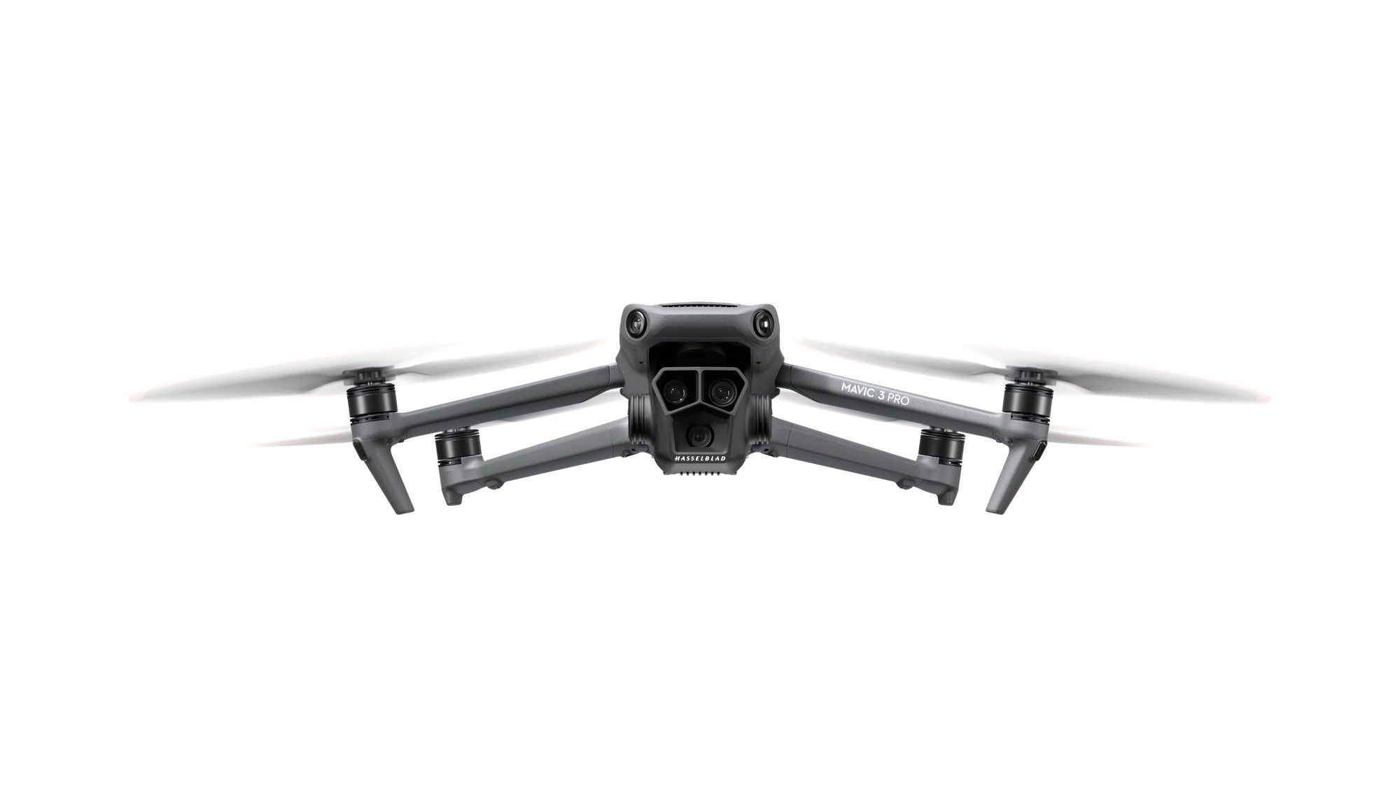 Another angle on the DJI Mavic 3 Pro triple-camera drone.