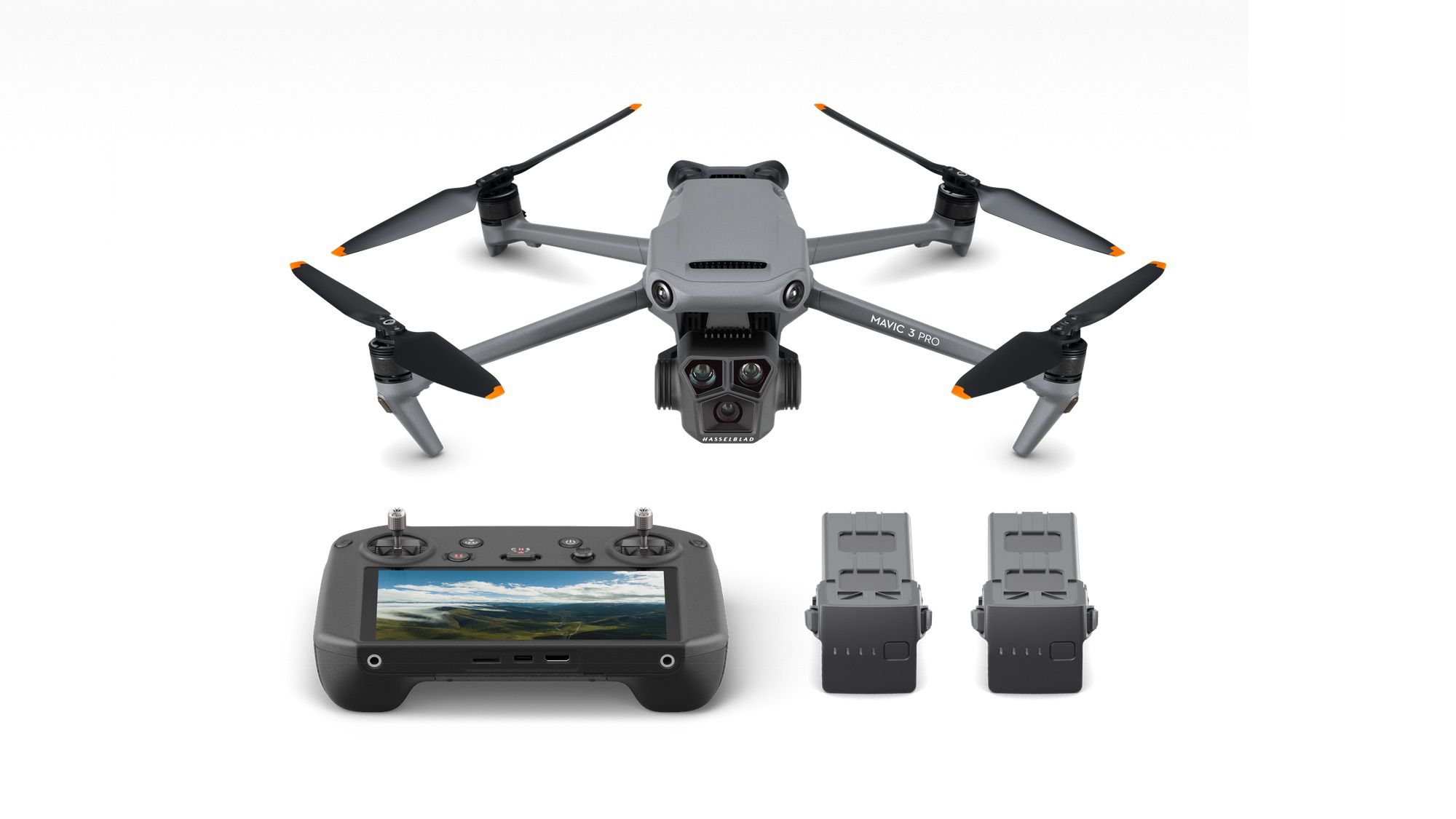 DJI Mavic 3 Pro shown in the official launch product gallery.