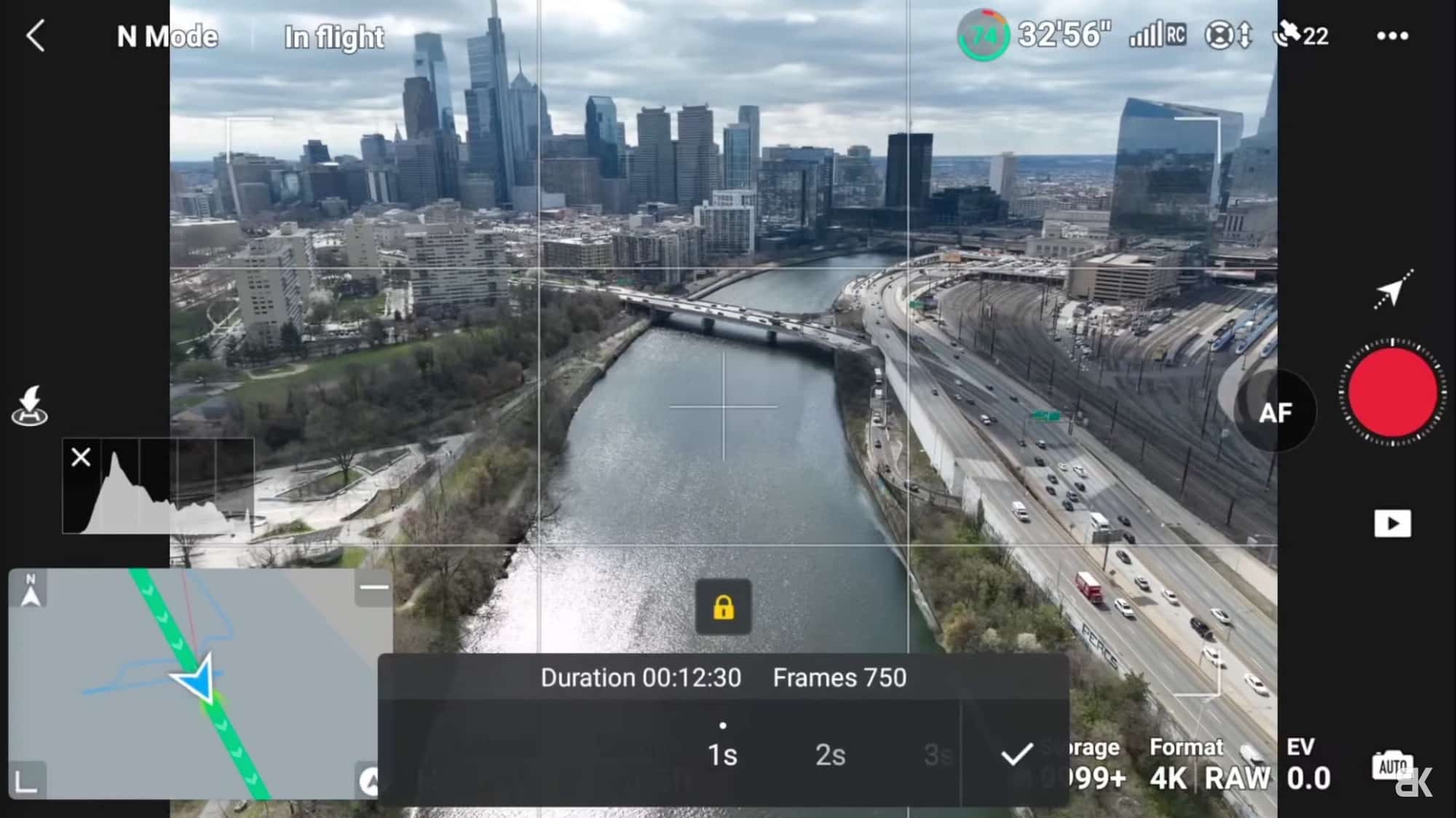 Waypoints hyperlapse mode allowing altitude, rotation and gimbal changes mid-flight.