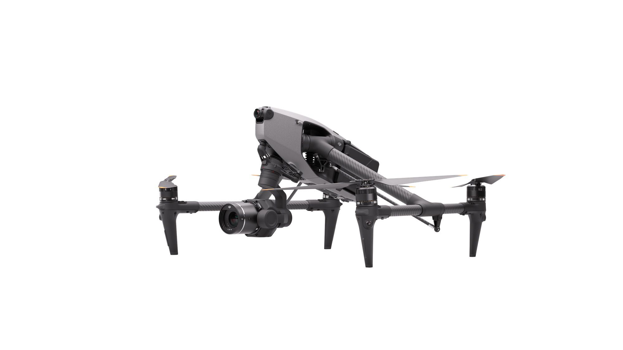 DJI Inspire 3 photographed from the left at 45 degrees.