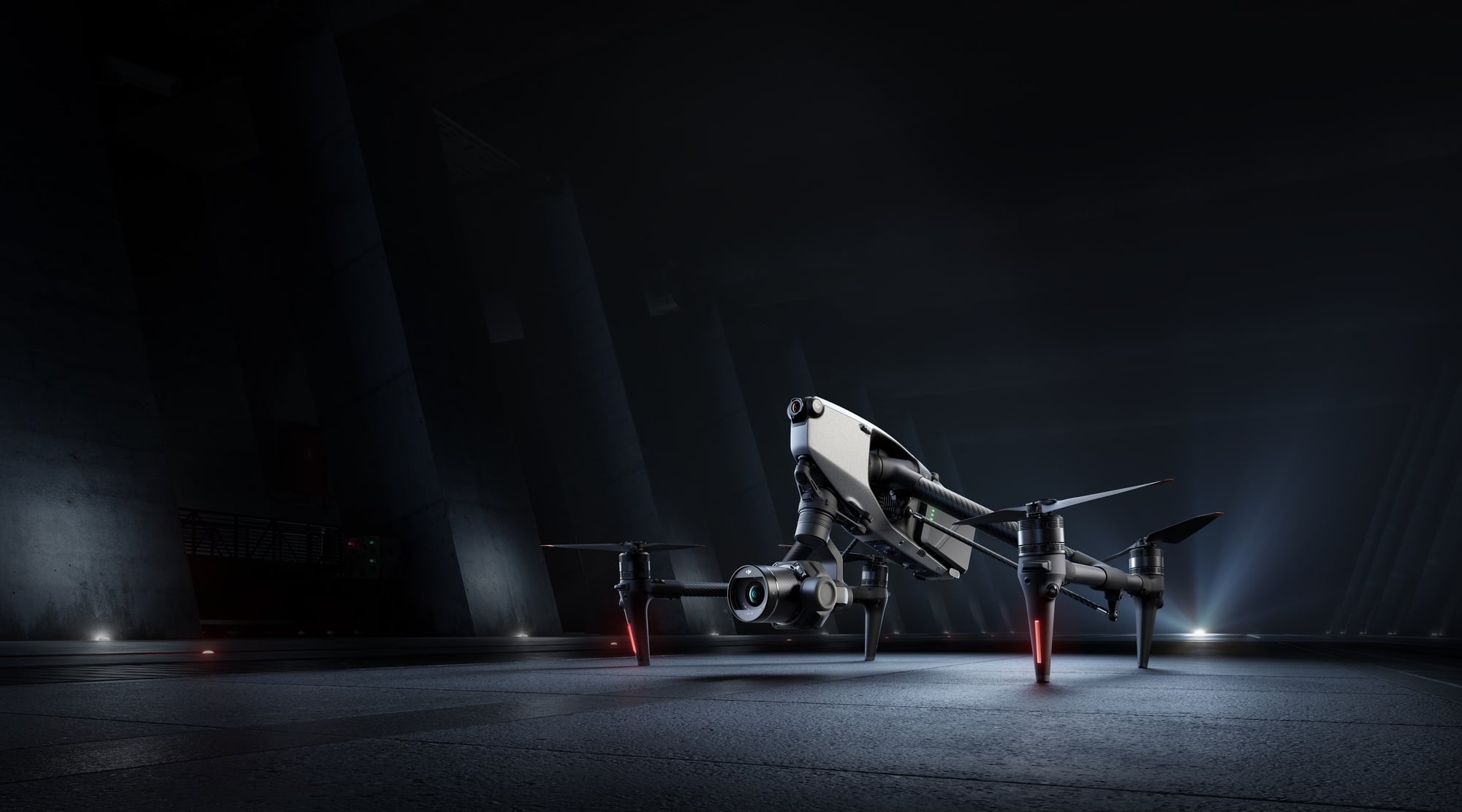 Another DJI key visual showing the Inspire 3 in flight.