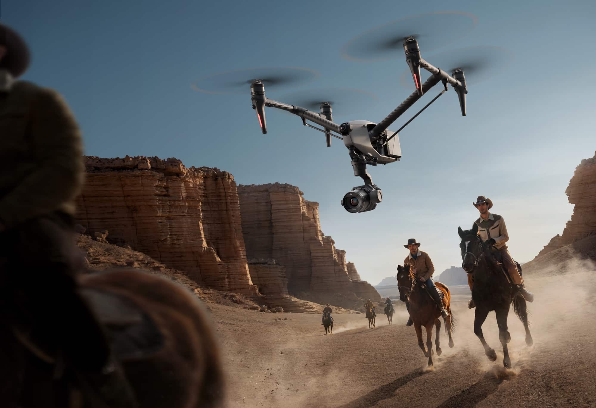 Key visual promoting the Inspire 3 full-frame 8K imaging system.