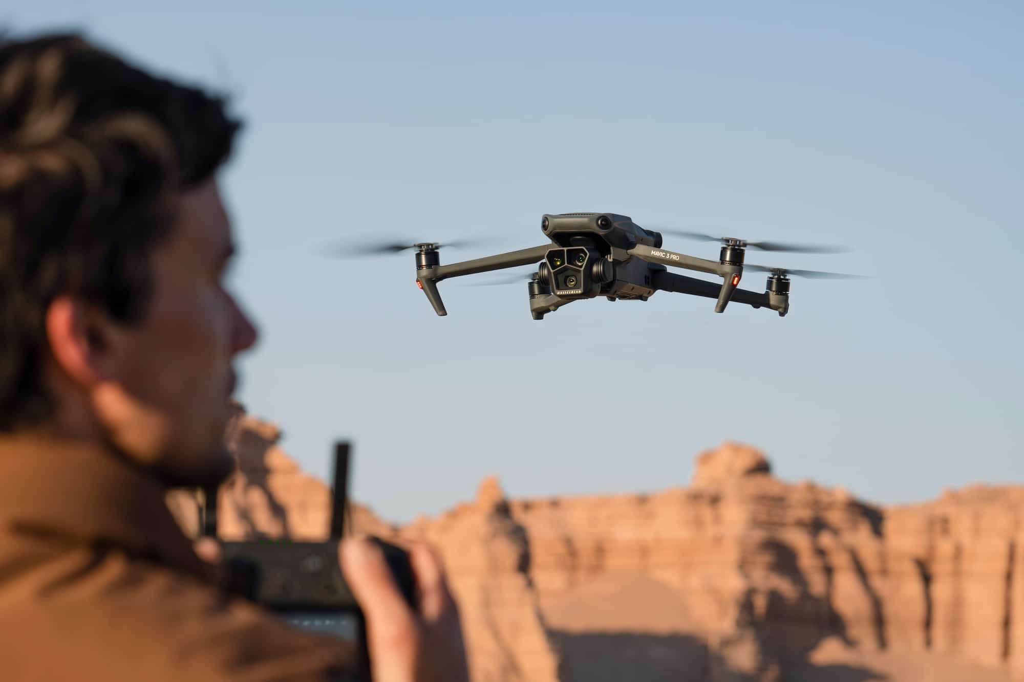Mavic 3 Pro and DJI RC Pro from DJI's Hasselblad camera press gallery.