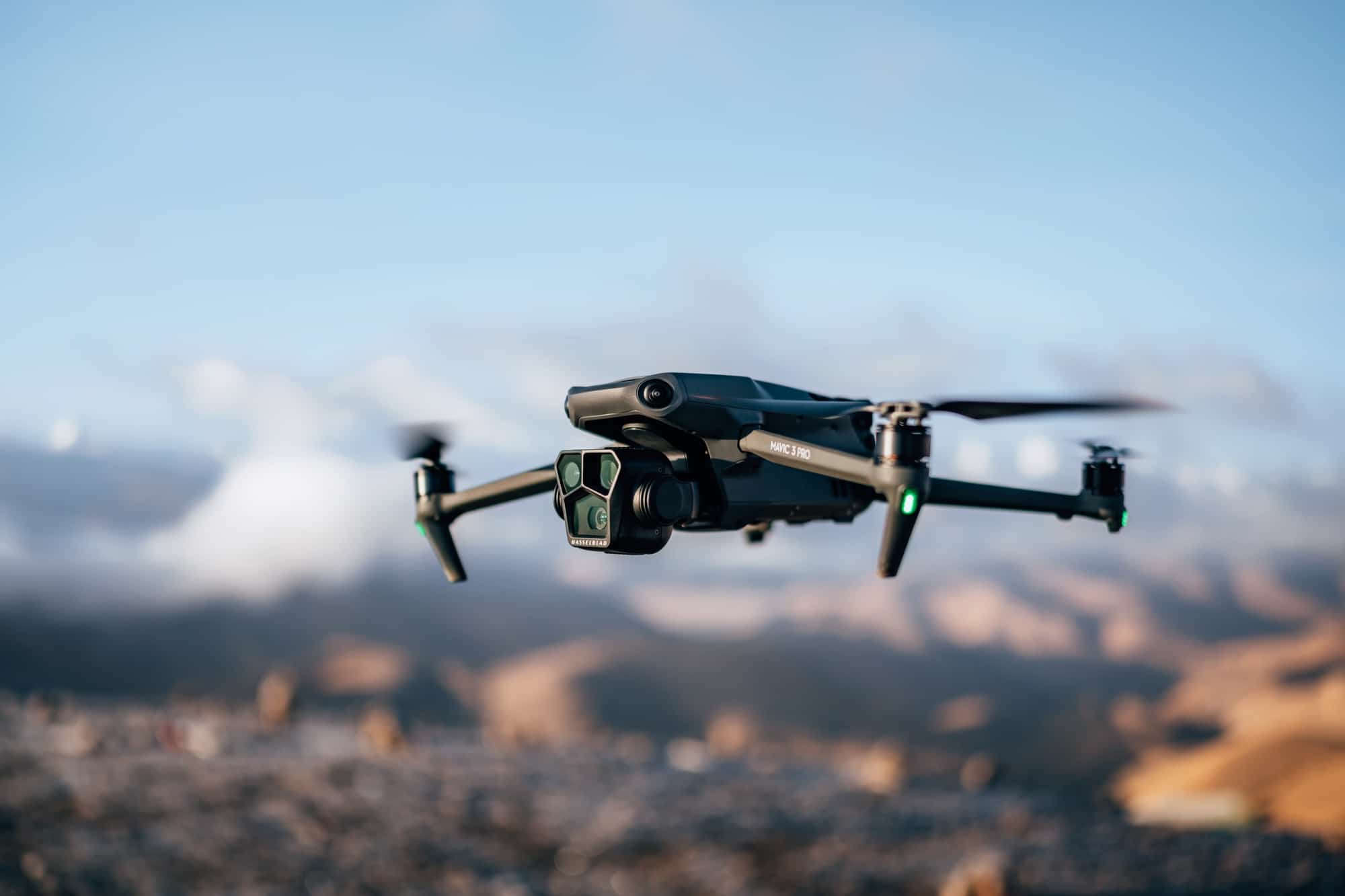 Mavic 3 Pro lifestyle photo released by DJI for the Pro launch.