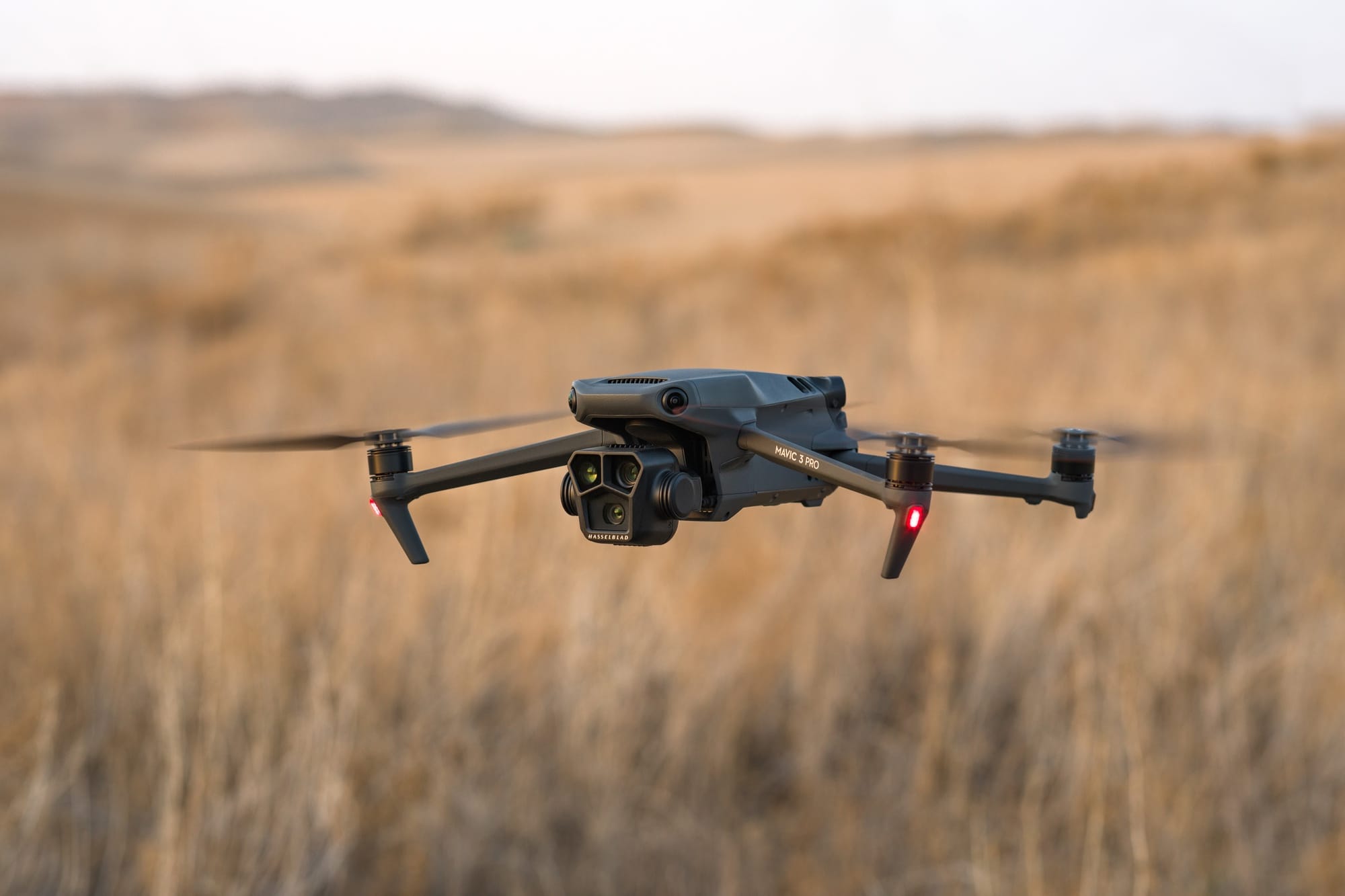 The Mavic 3 Pro, whose 70mm medium tele camera compresses depth of field.