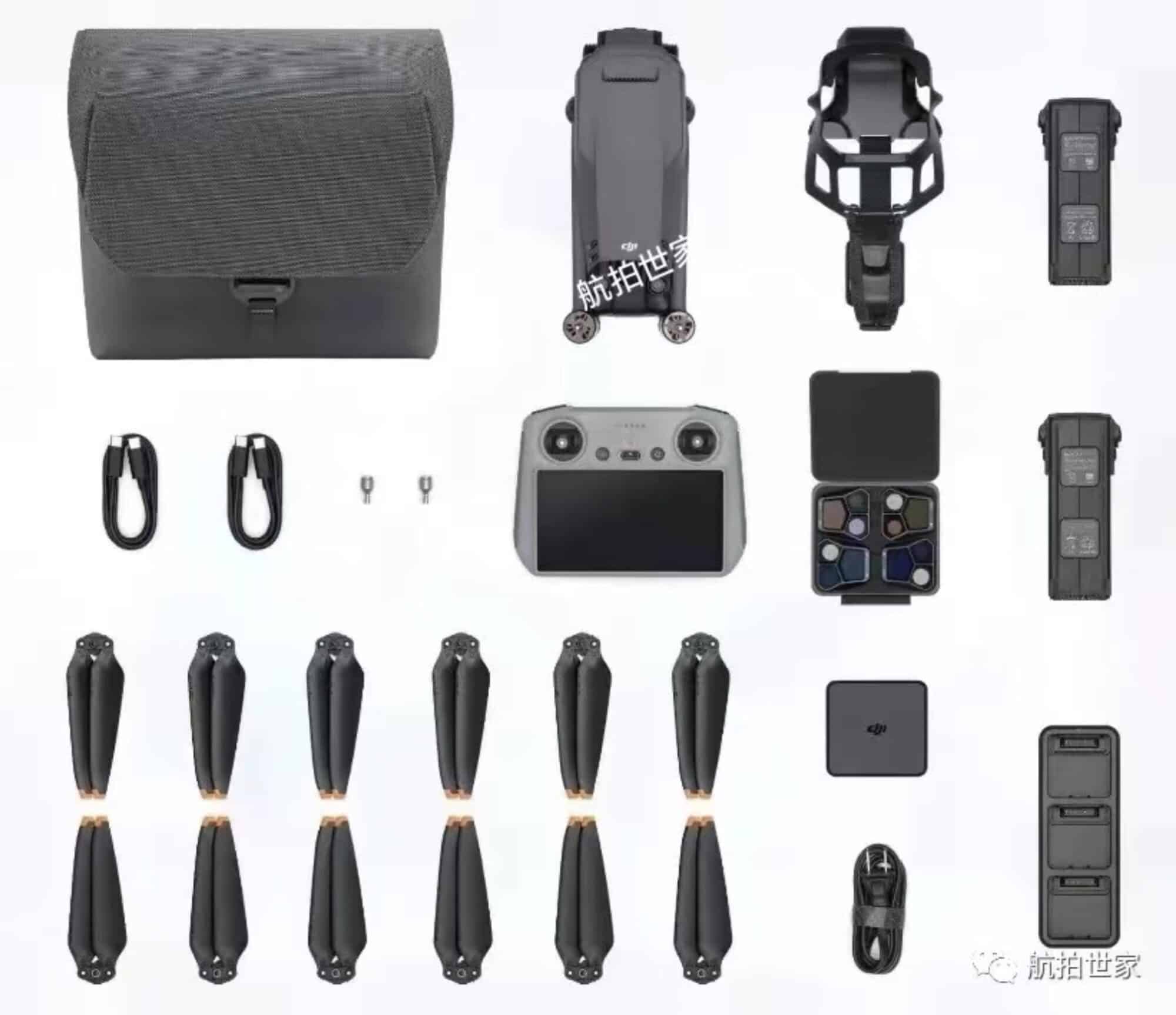 Photos depicting what seems to be the yet-to-be-unveiled DJI Mavic 3 Pro were recently shared online by the well-known DJI leaker, DealsDrone. These leaked images showcase a new version of the DJI Mavic 3 drone, equipped with a cutting-edge Hasselblad camera featuring three different lenses.