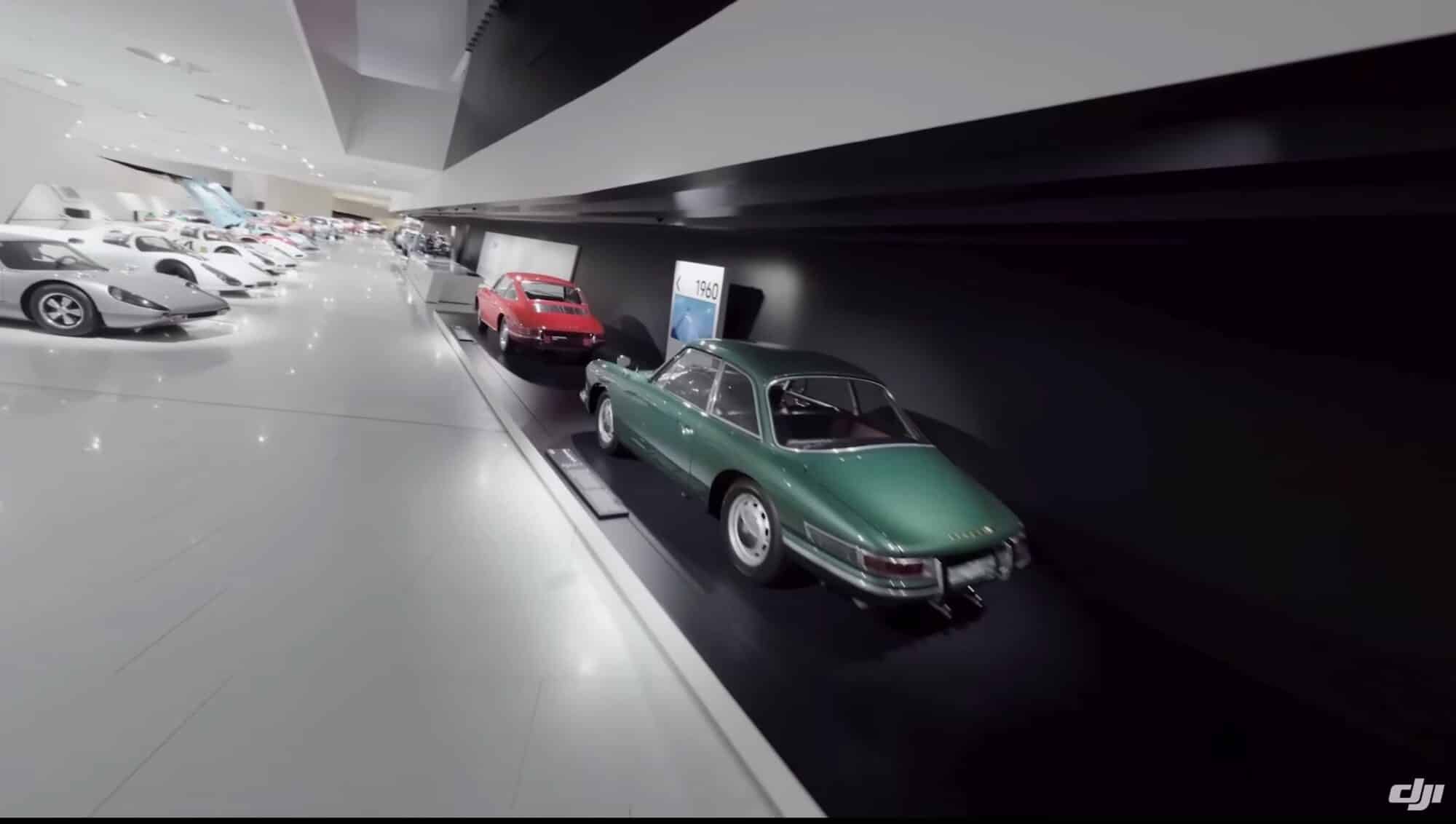 Another frame from DJI's collaboration video with Porsche in Germany.