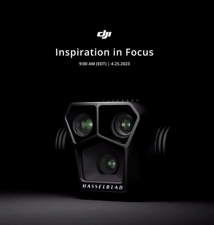 DJI teaser announcing the Mavic 3 Pro's arrival on April 25, 2023.