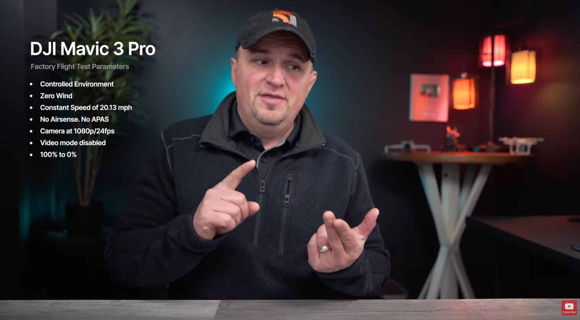 Flight time test results from the 51 Drones DJI Mavic 3 Pro review.