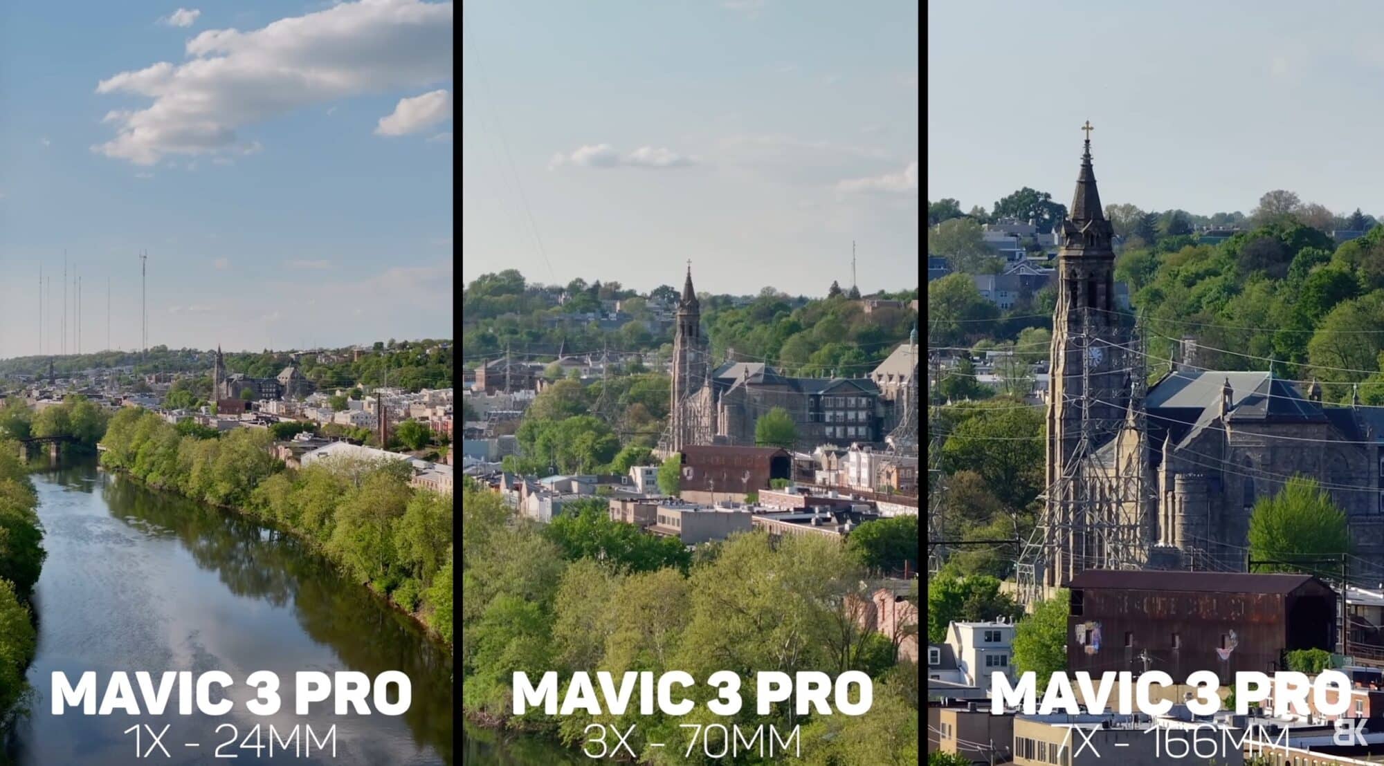 Wide orbit of the Philadelphia skyline and Art Museum on the main camera.