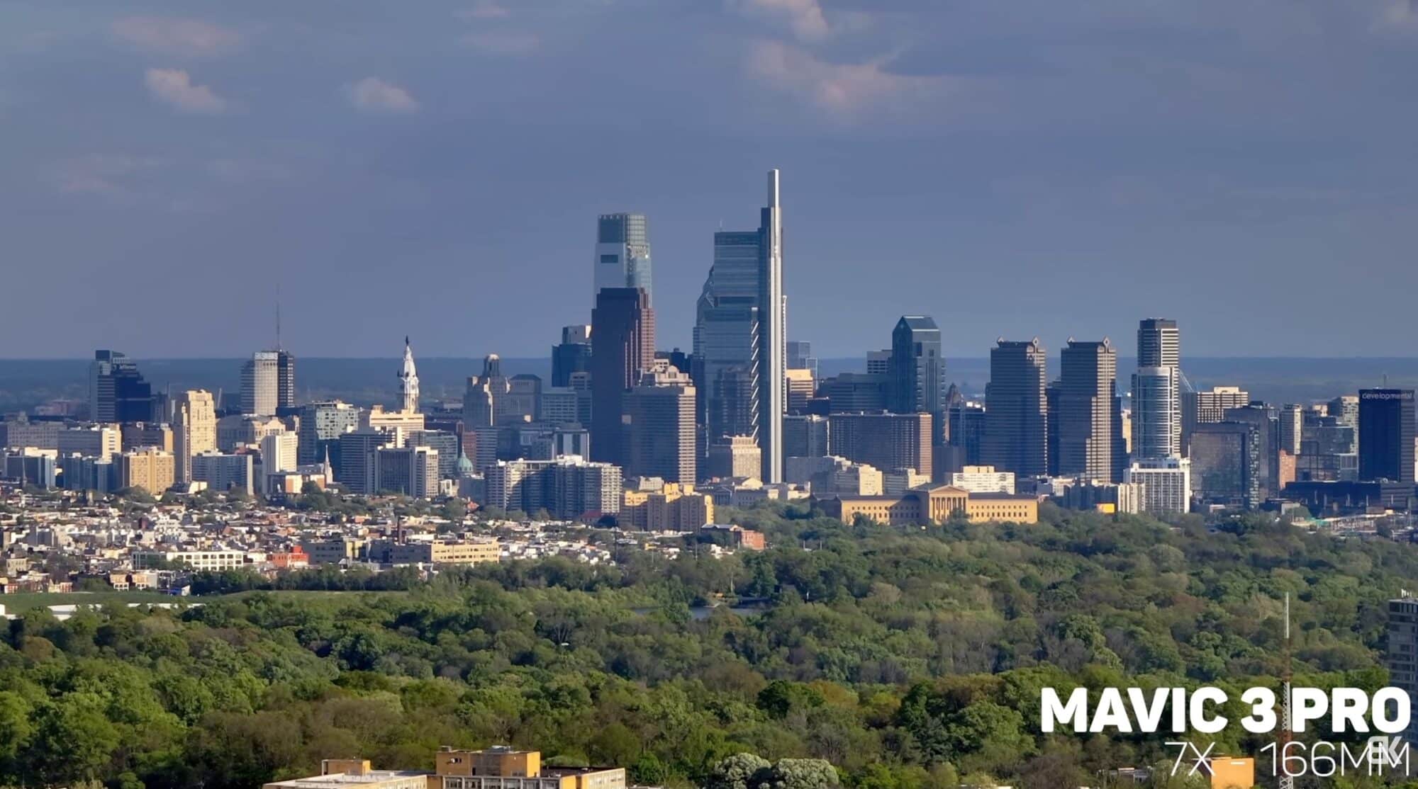 The same parkway view captured with the 3x medium tele camera.