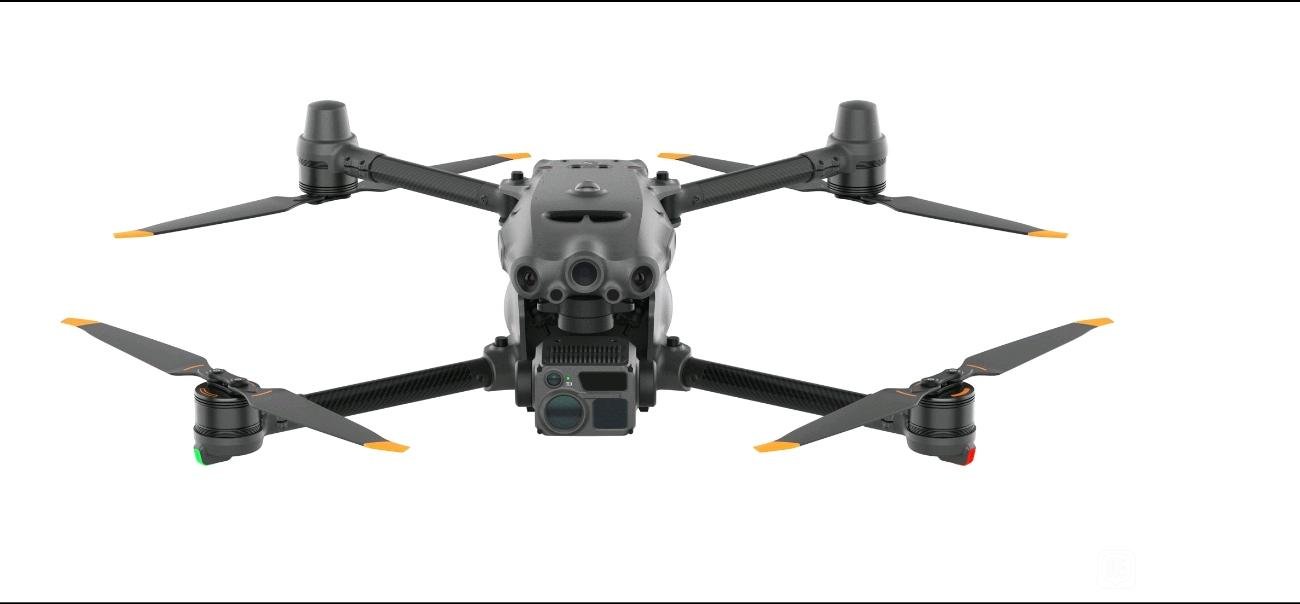 Purported DJI Enterprise drone shared on Twitter by DealsDrone, possibly a Photoshopped image.