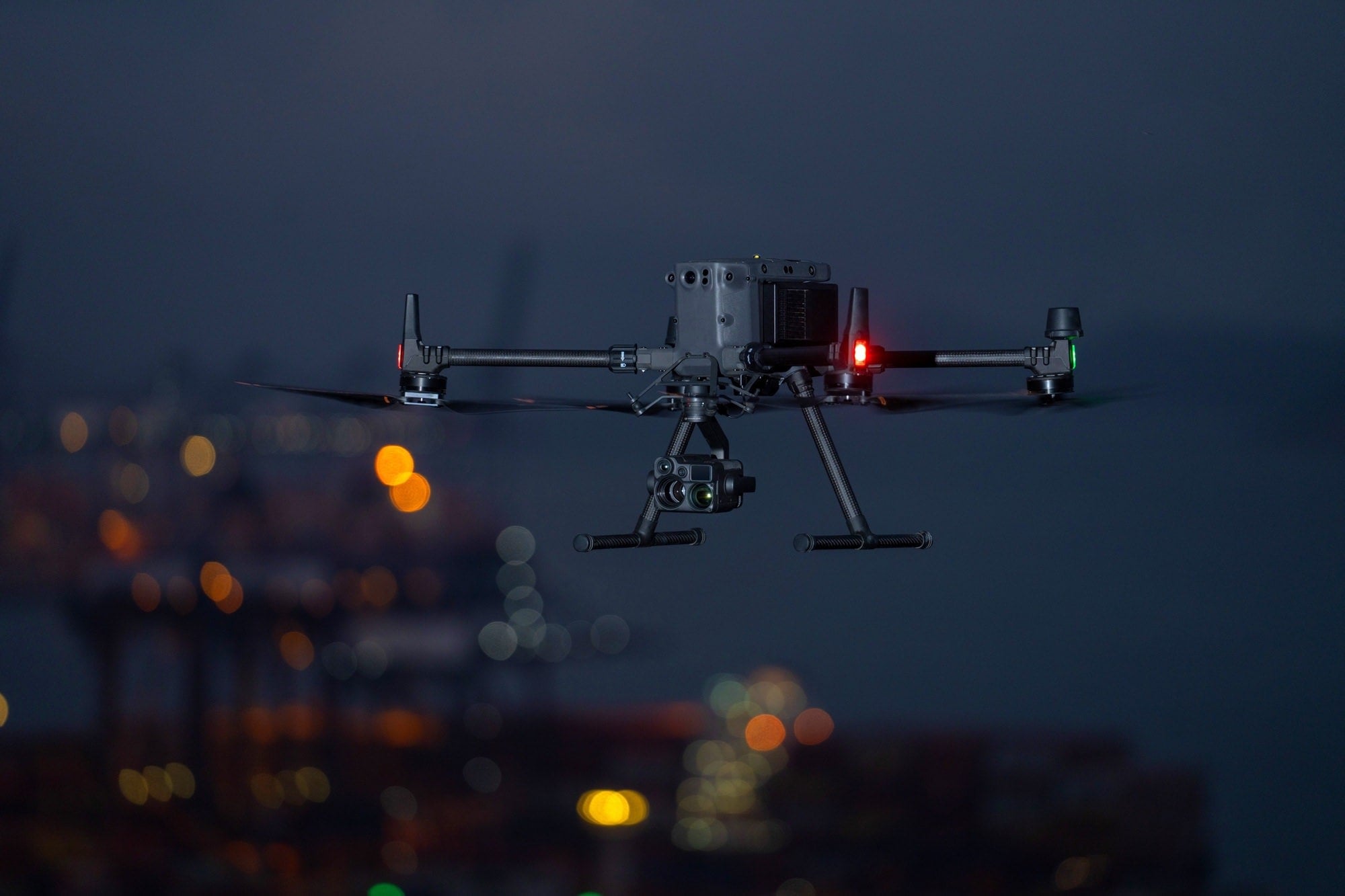 Matrice 350 RTK showing the binocular vision and infrared sensing arrays.