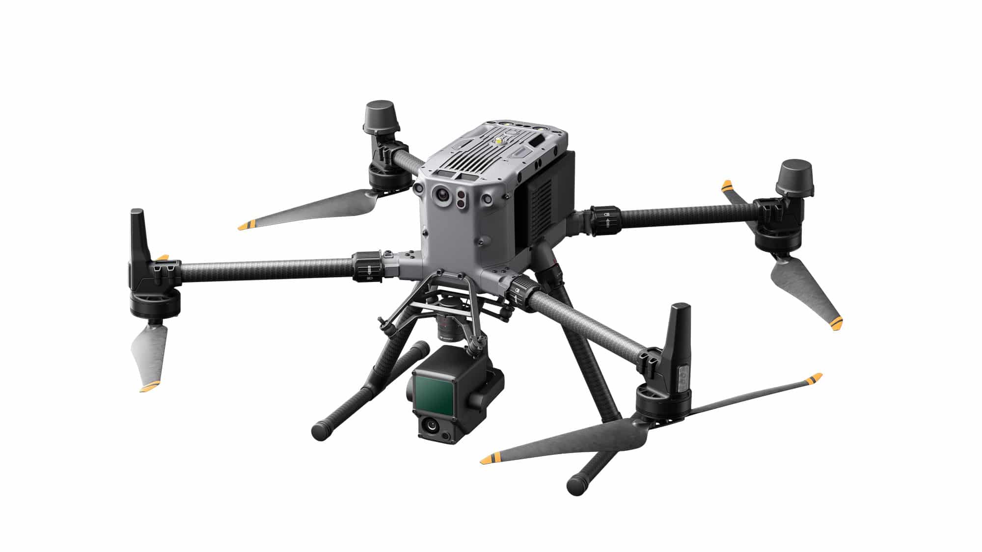 DJI Matrice 350 RTK carrying the Livox-based Zenmuse L1 lidar module.