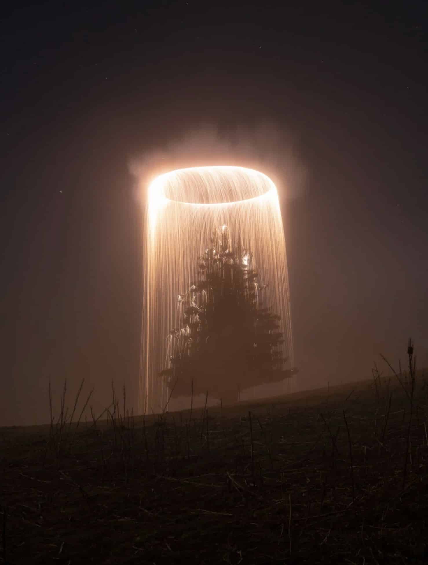 Another long exposure from Guilhem Nicolas's series of burning drone circles.