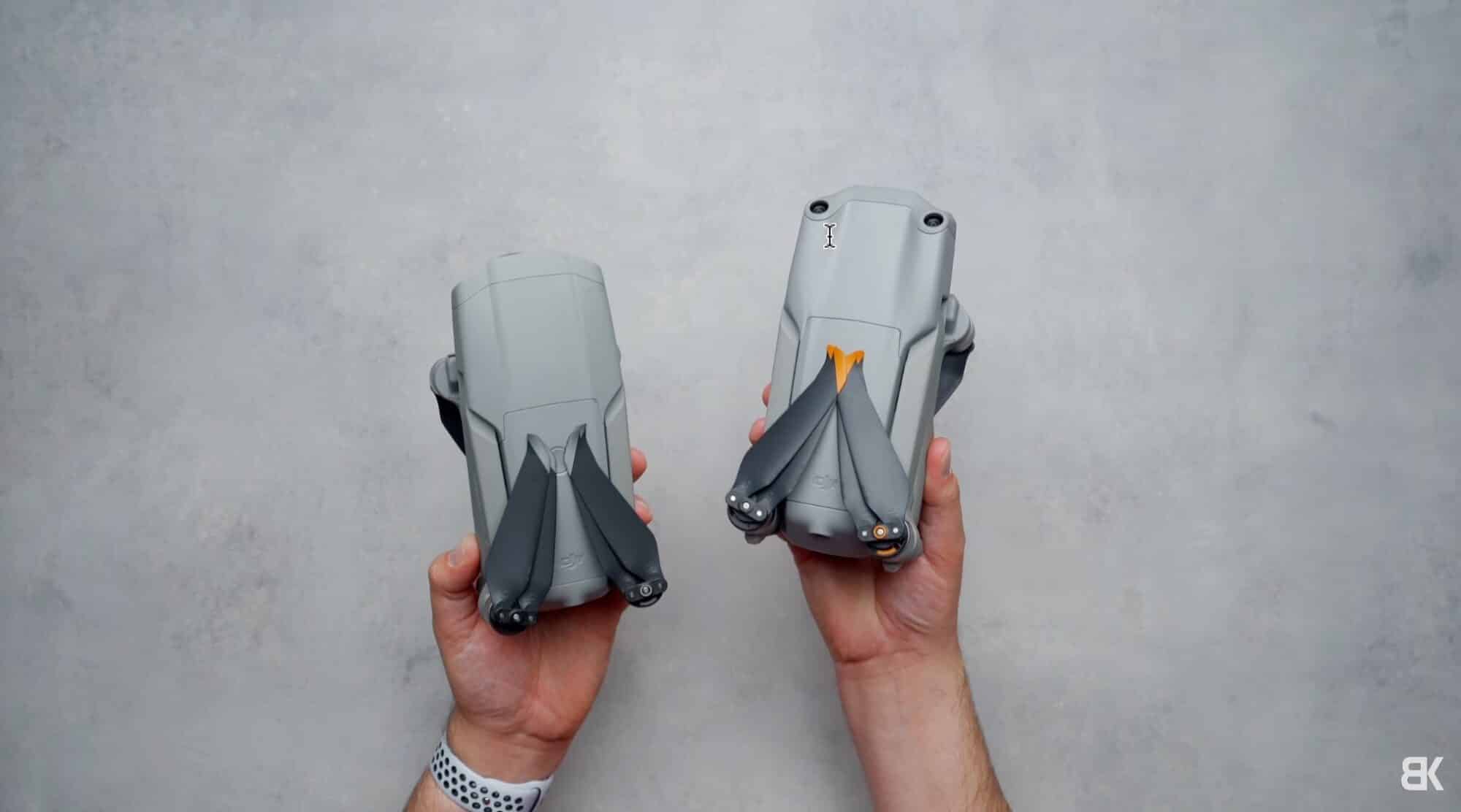 Mavic Air 2 beside the Air 2S that gained a 1-inch 20-megapixel sensor.