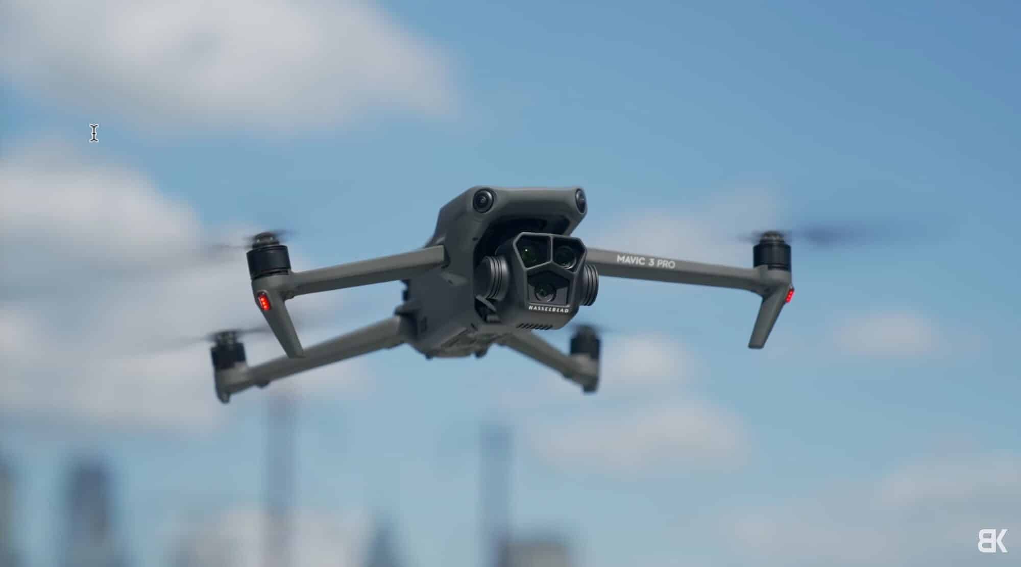 Another look at the Mavic 3 airframe and camera breakdown chart from the video.
