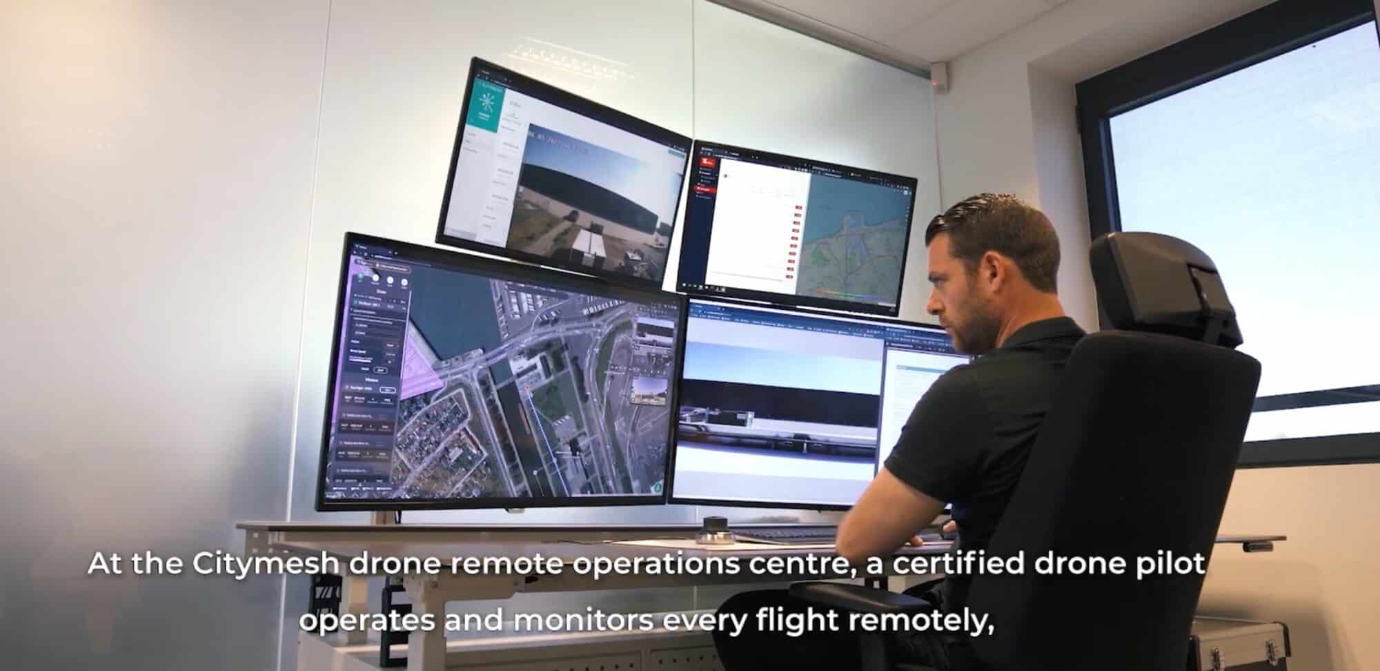 The Citymesh Sense system that feeds aerial data to Belgian emergency services.