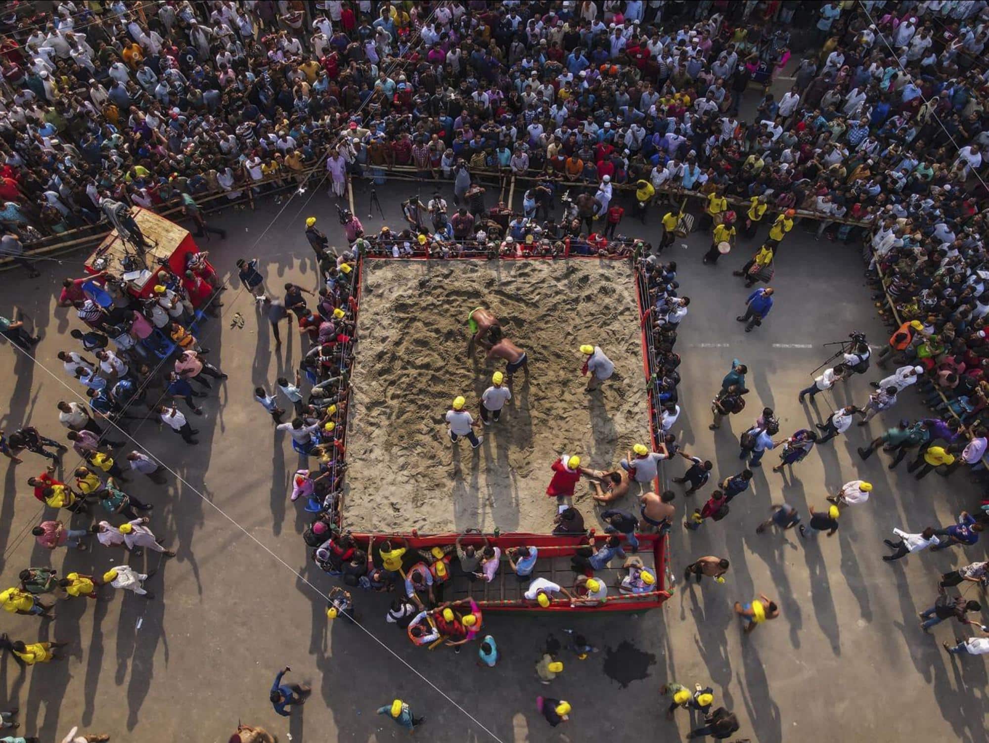 Traditional Boli Khela by Muhammad Amdad Hossain. "Boli Khela," a customary form of wrestling shown at Laldighi Maidan in Chattogram, has emerged as a key component of Bangladesh's folk tradition.