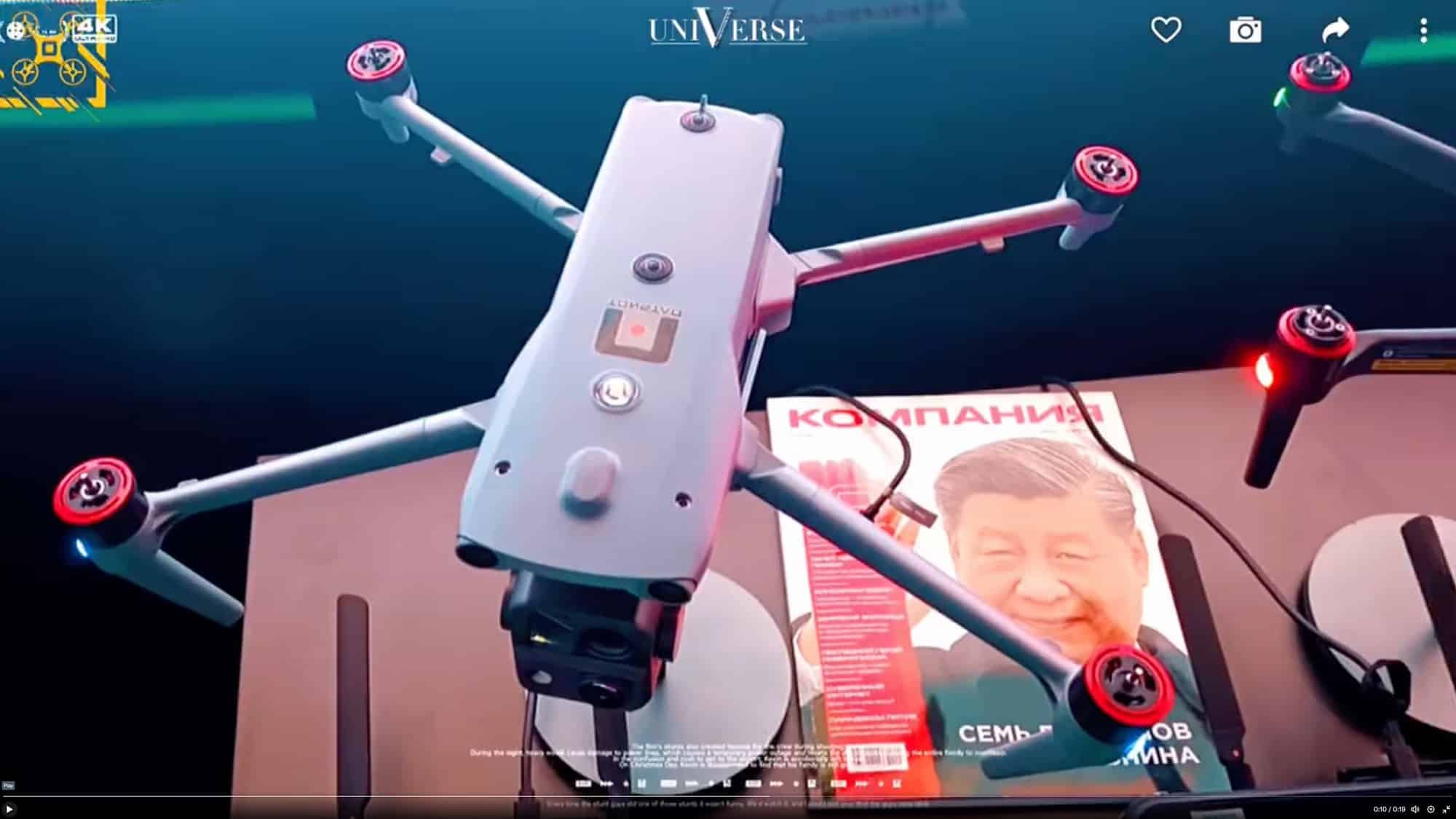 Patriot K30T showing the same sensors and vents as the Autel EVO II Pro V3.