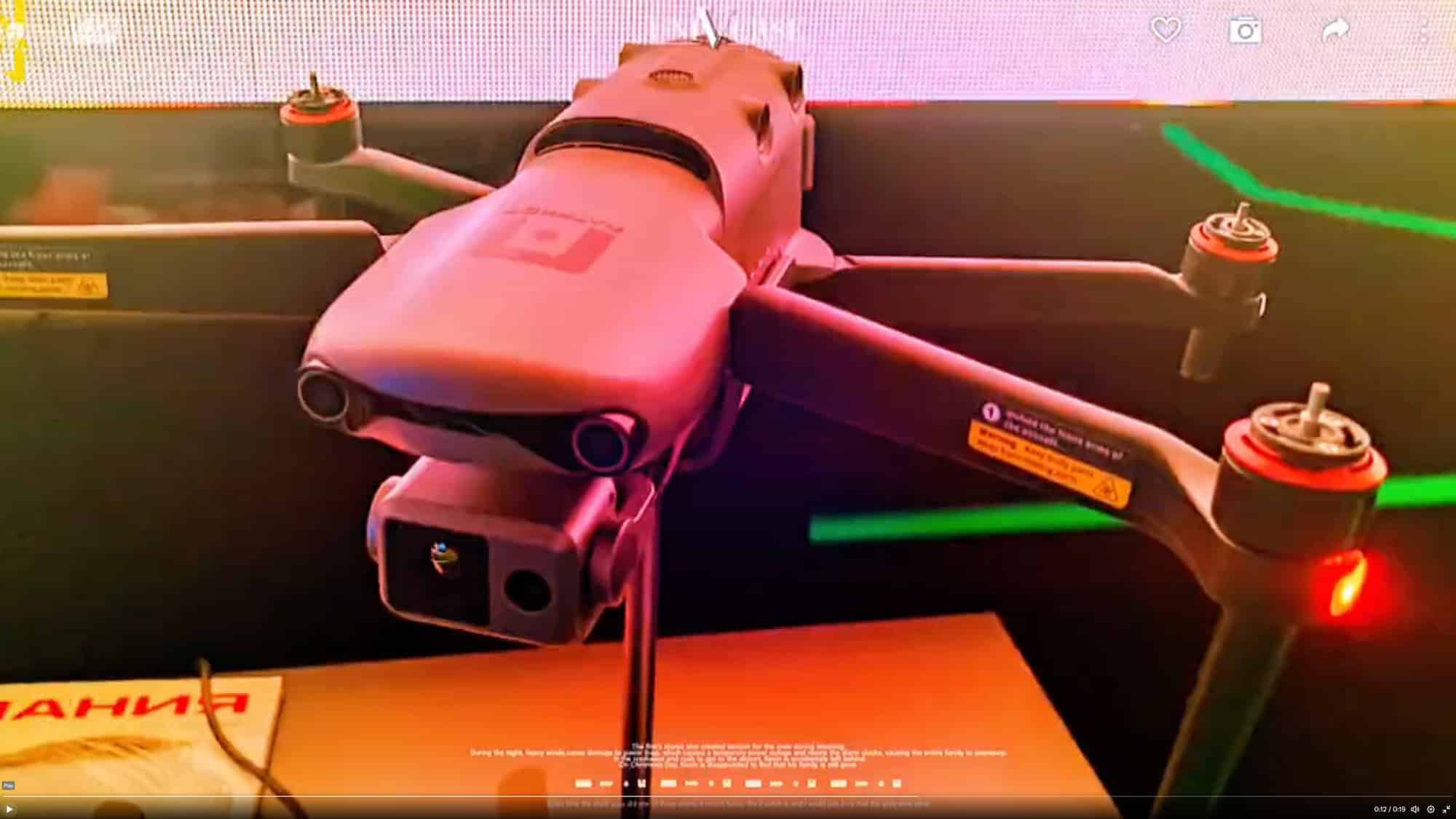 The Patriot K30T drone on display at the St. Petersburg International Economic Forum.