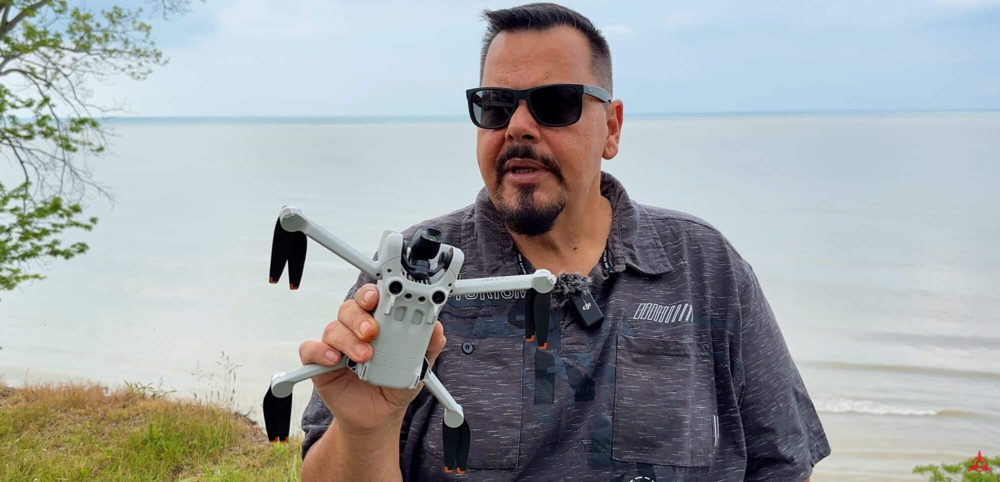 The Mini 3 Pro after a year of flying, still Shawn's most-reached-for drone.