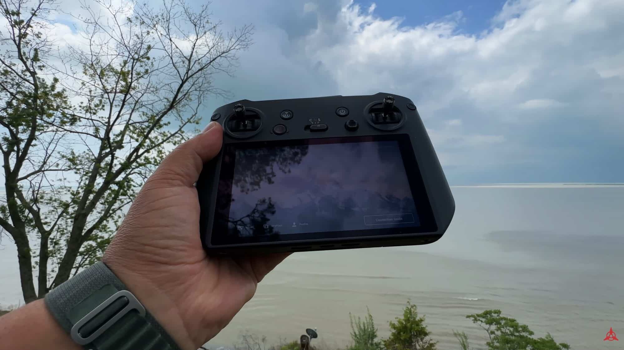 The pricier DJI RC Pro, also fully compatible with the Mini 3 Pro.