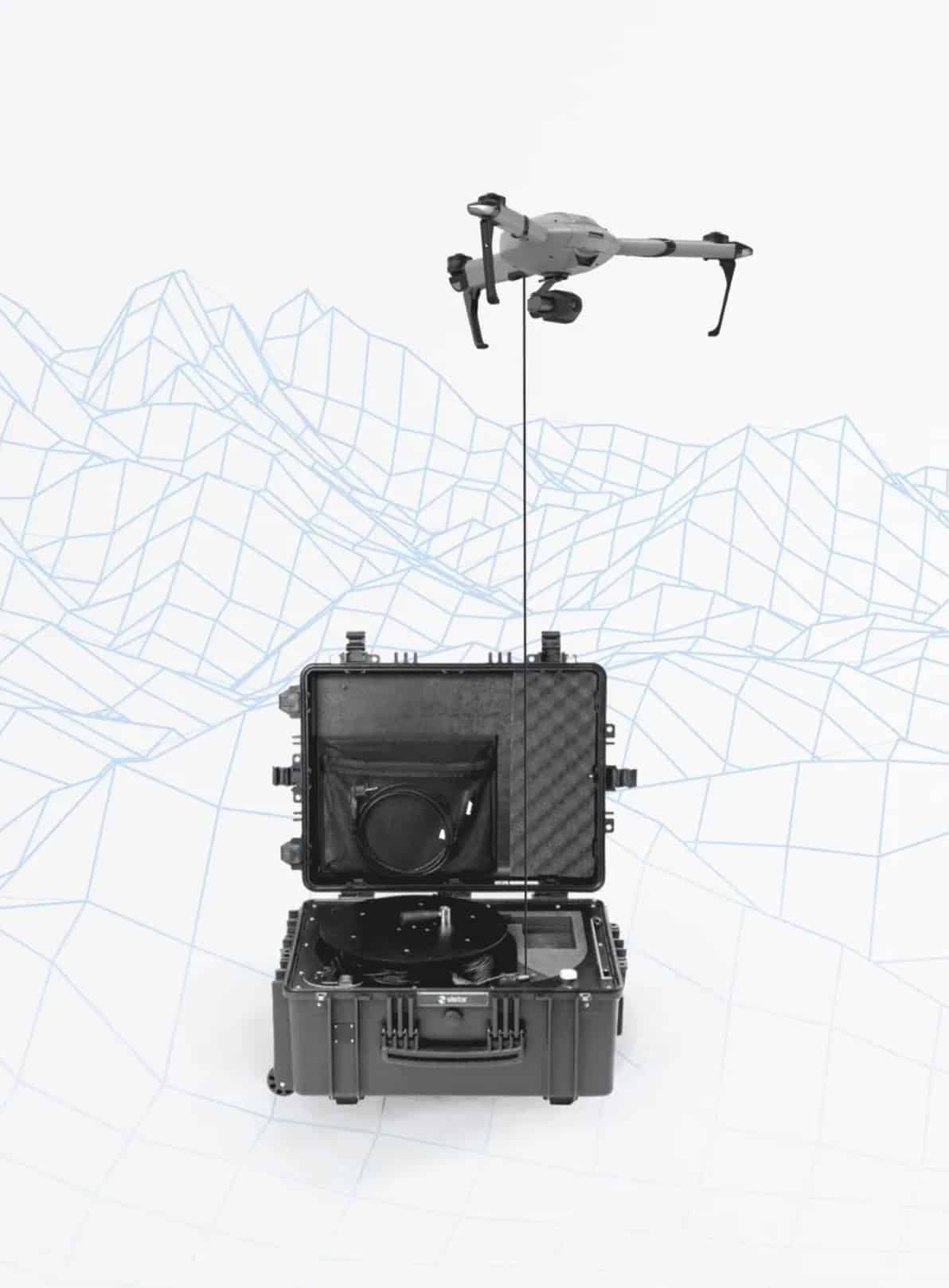 Innovative drone tech has taken flight at the Paris Air Show this year, with a revolutionary tethered drones from Atlas that touts unlimited flight time.