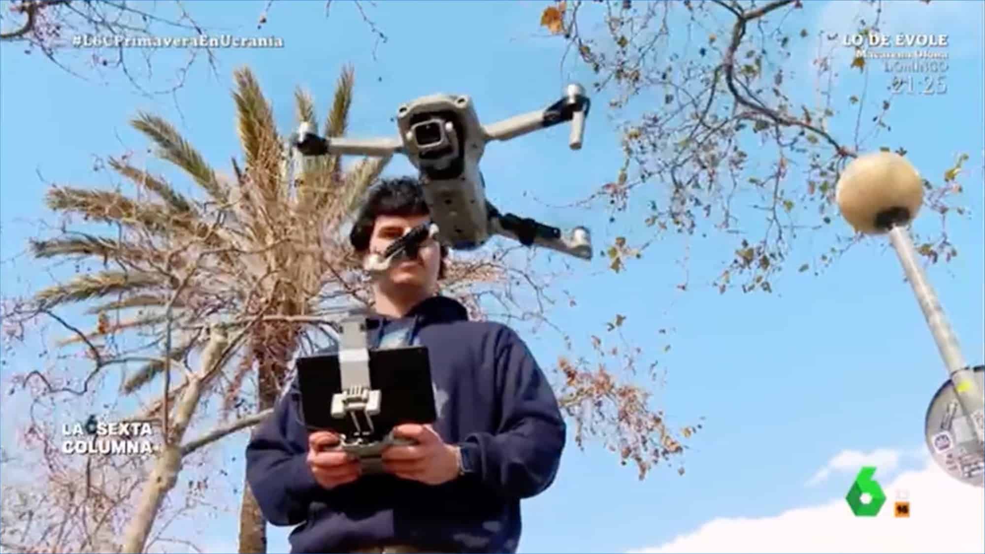 Video still from the demonstration of unlocking DJI geo-fencing on a Mavic Air 2.