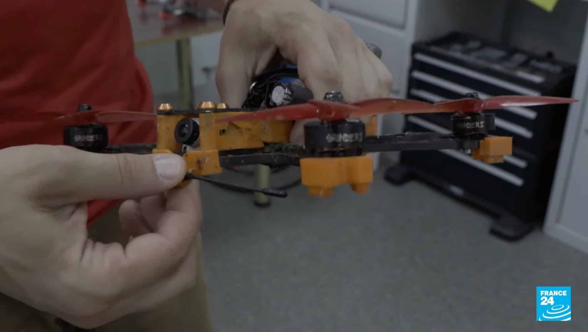 France 24 footage of Ukraine's domestic FPV drone production.