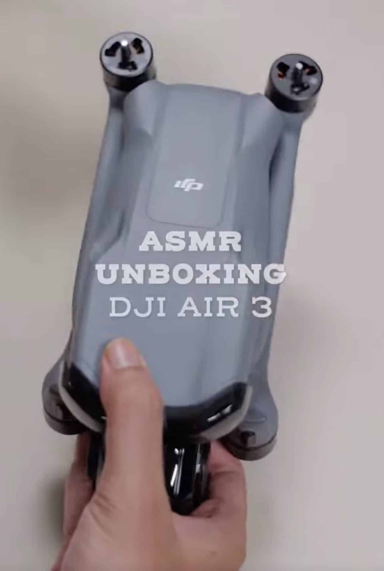 Still from a leaked video showing the unreleased DJI Air 3 drone with its European C1 label.