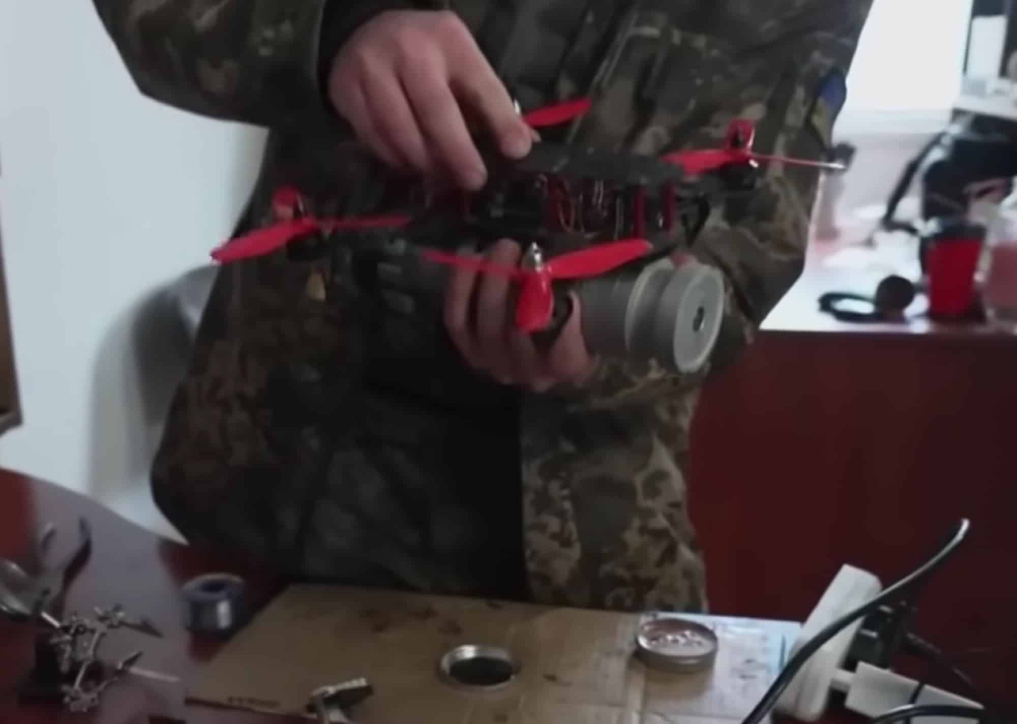 Frame from the BFM TV report on Turkish TB2 and Iranian kamikaze drones.