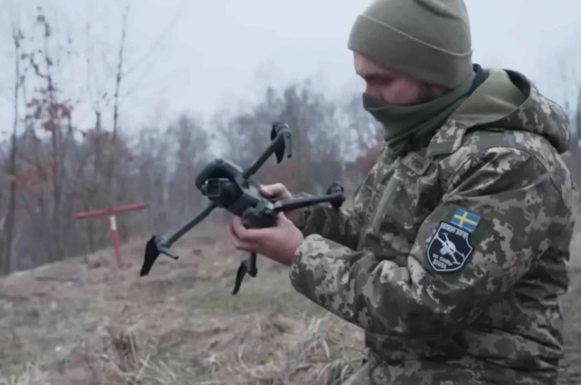 Drone operators Chip and Drugs at work close to the front lines.