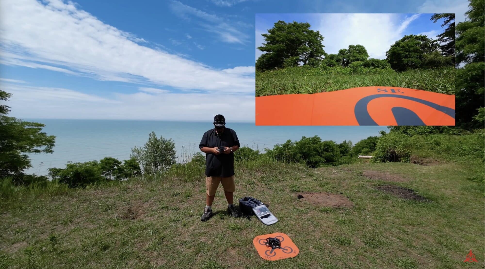Shawn flies the DJI Avata while testing the new soft-fit foam.