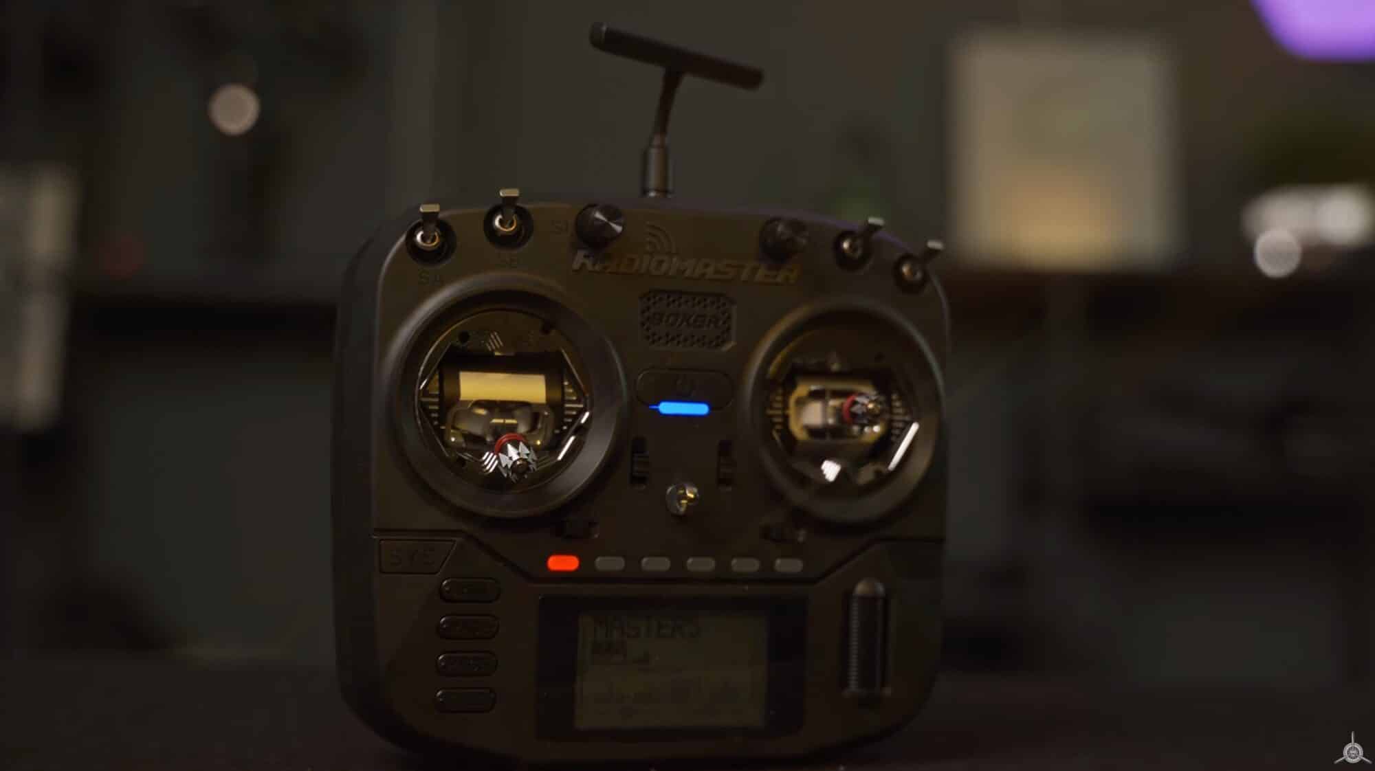 Yellow TPU arm guards and antenna mounts on the SpeedyBee Master 5 V2.