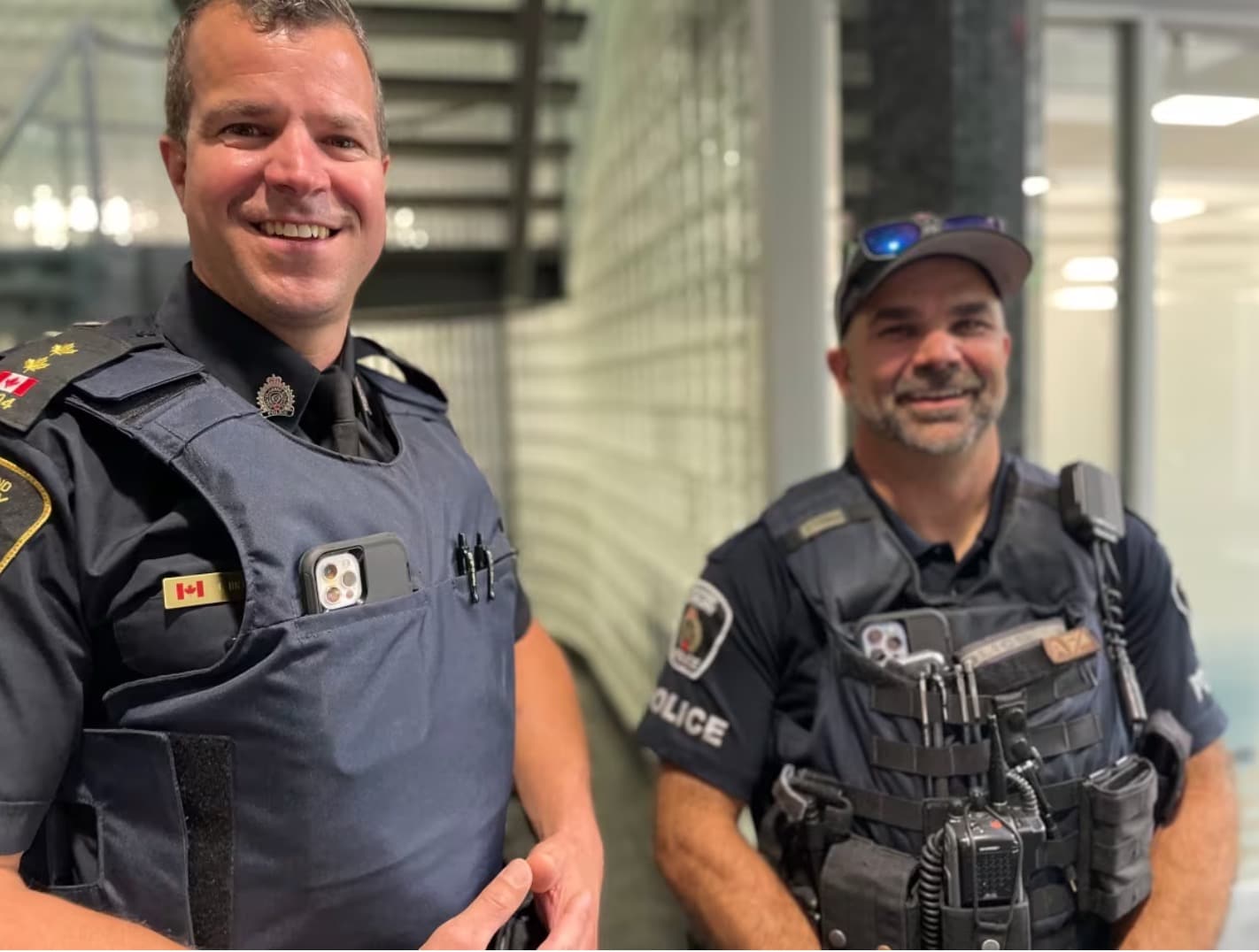 Insp. Marc Brunette, serving as the commander for the drone unit, collaborates with Const. Jacques Roberge, who holds the distinction of being among the initial cadre of drone pilots trained by the Greater Sudbury Police Services.