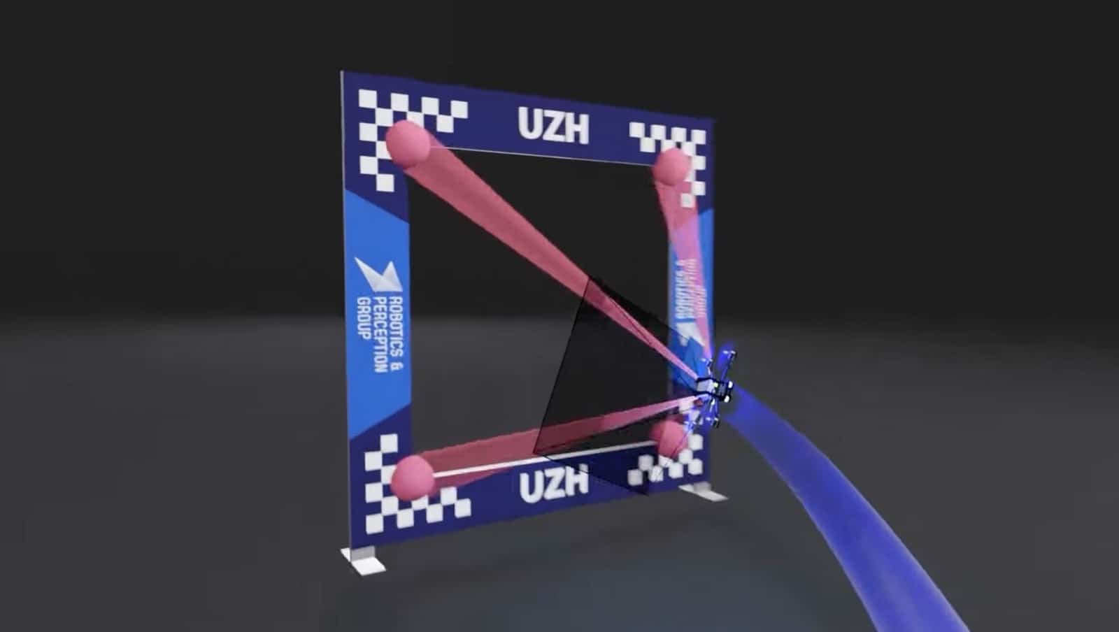 Swift on the racetrack designed by an expert drone-racing pilot.