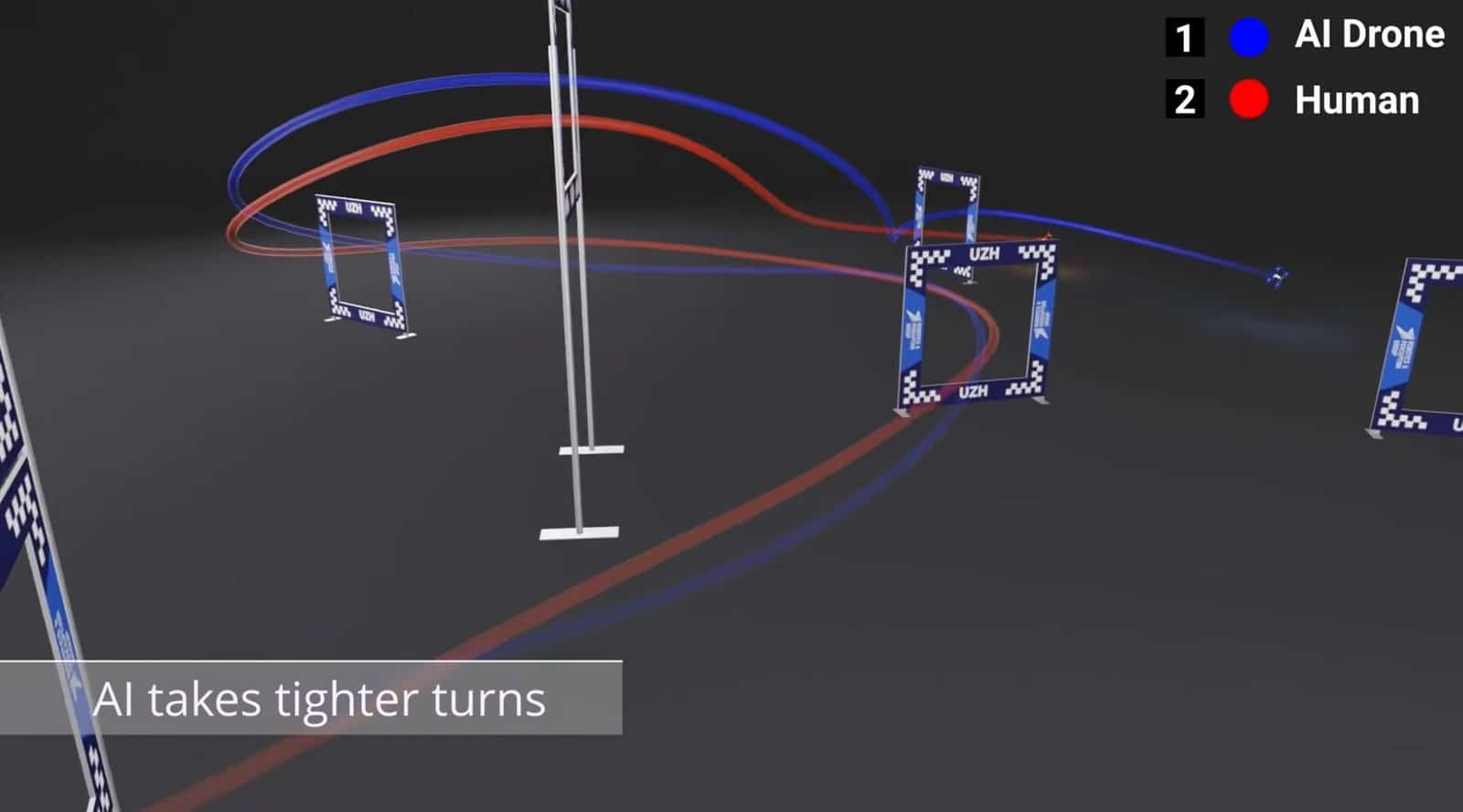 The University of Zurich drone racing experiment, photographed by Leo Bauersfeld.