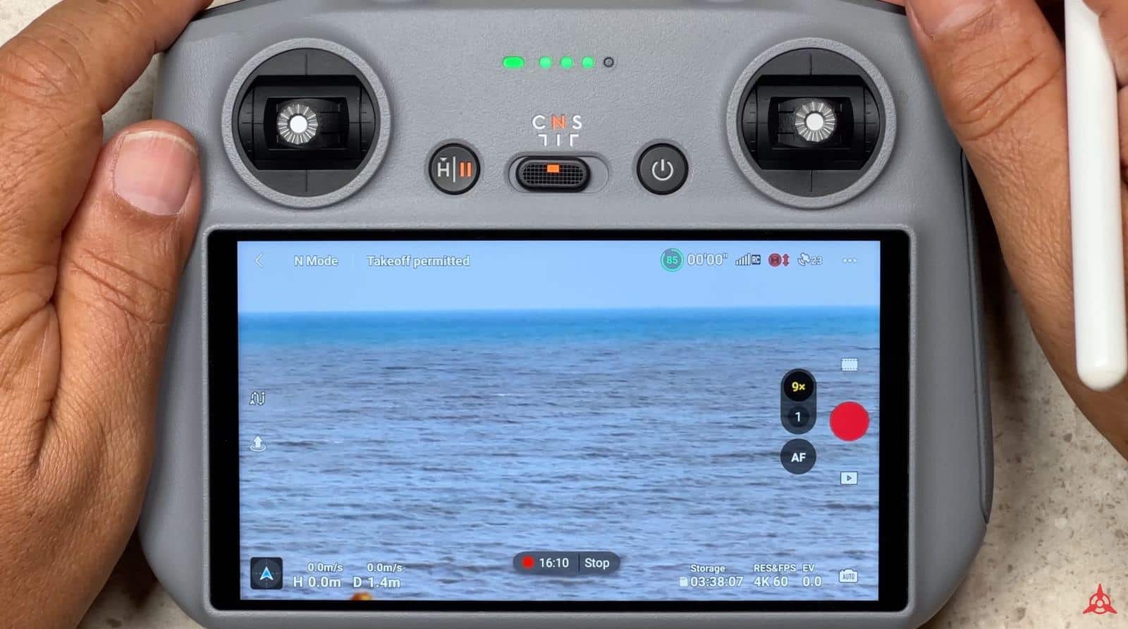 DJI Air 3 zoomed digitally to 9X from its 3X telephoto camera.