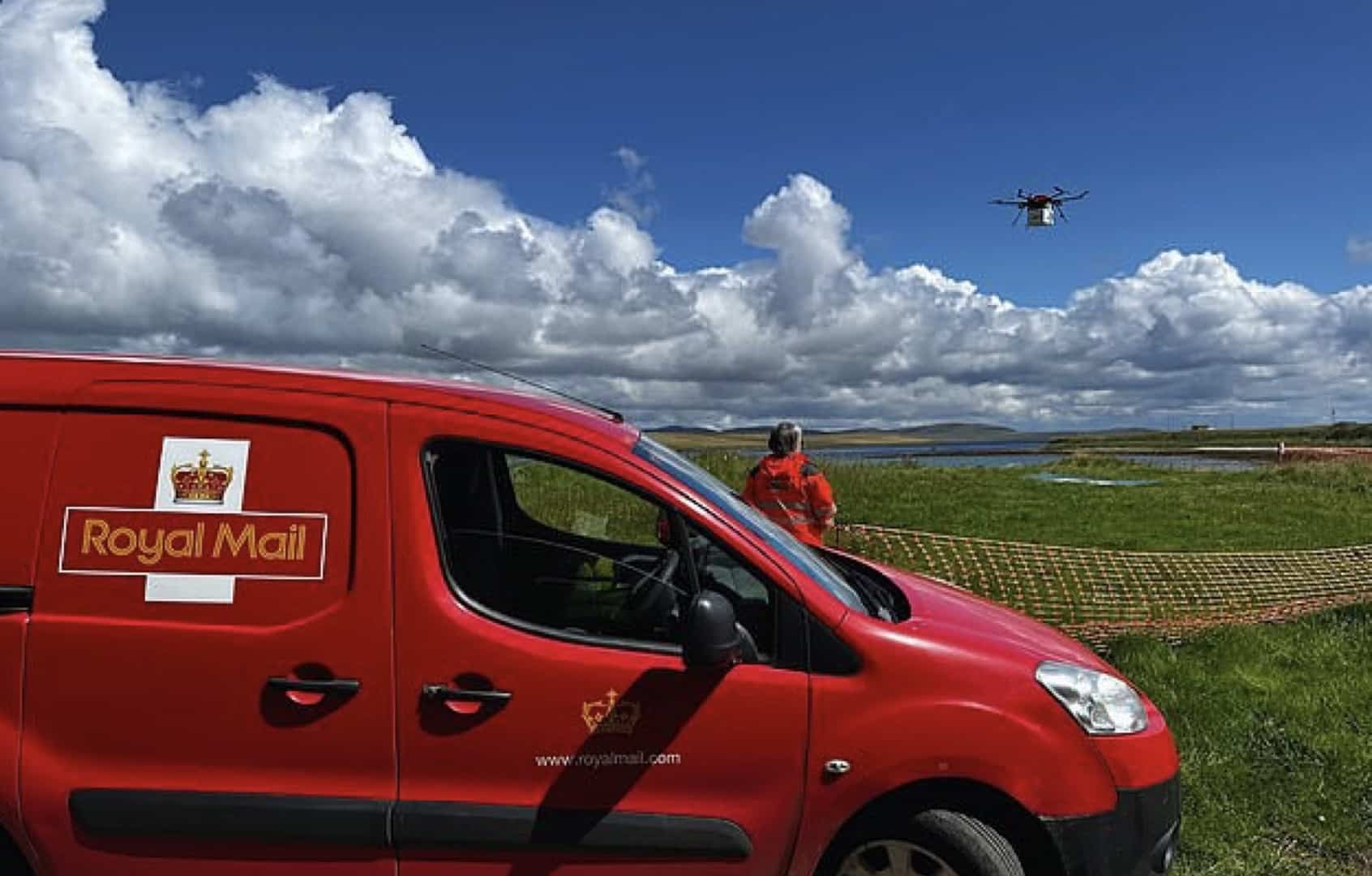 Speedbird Aero DLV-2 drone used for Royal Mail deliveries in Orkney.