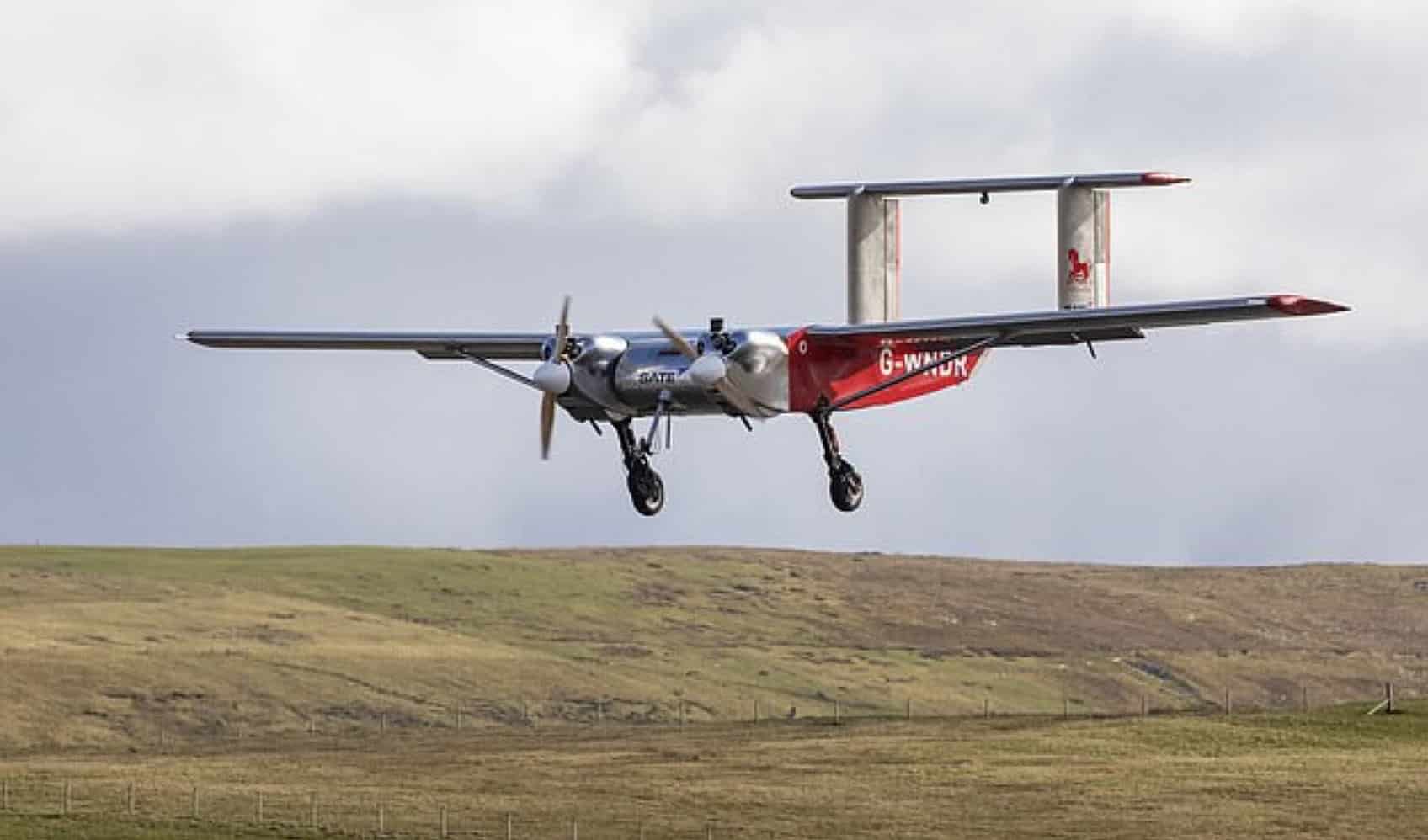 Royal Mail drone flight between Kirkwall and Stromness in the Orkney Islands.