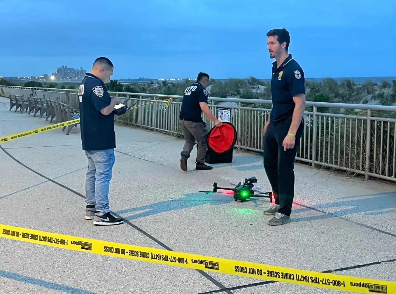 In the aftermath of this unsettling event, the NYPD's Technical Assistance Response Unit (TARU) took to the skies, deploying drones to surveil the area. The same surveillance measures are expected to continue with both the NYPD and the FDNY involved.