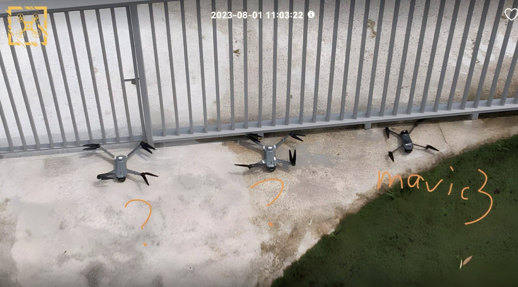 In one of the leaked photos, we see two prototypes of the new drone next to the DJI Mavic 3. The new industrial DJI drone is roughly the same size as the DJI Mavic 3, which would make it significantly smaller than the DJI Matrice 30.
