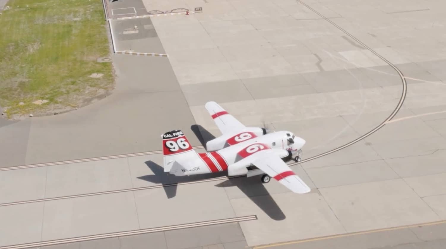 CalFire airplane getting ready for take off. Drone Dangers CalFire Warns Public Against Flying Near Wildfires