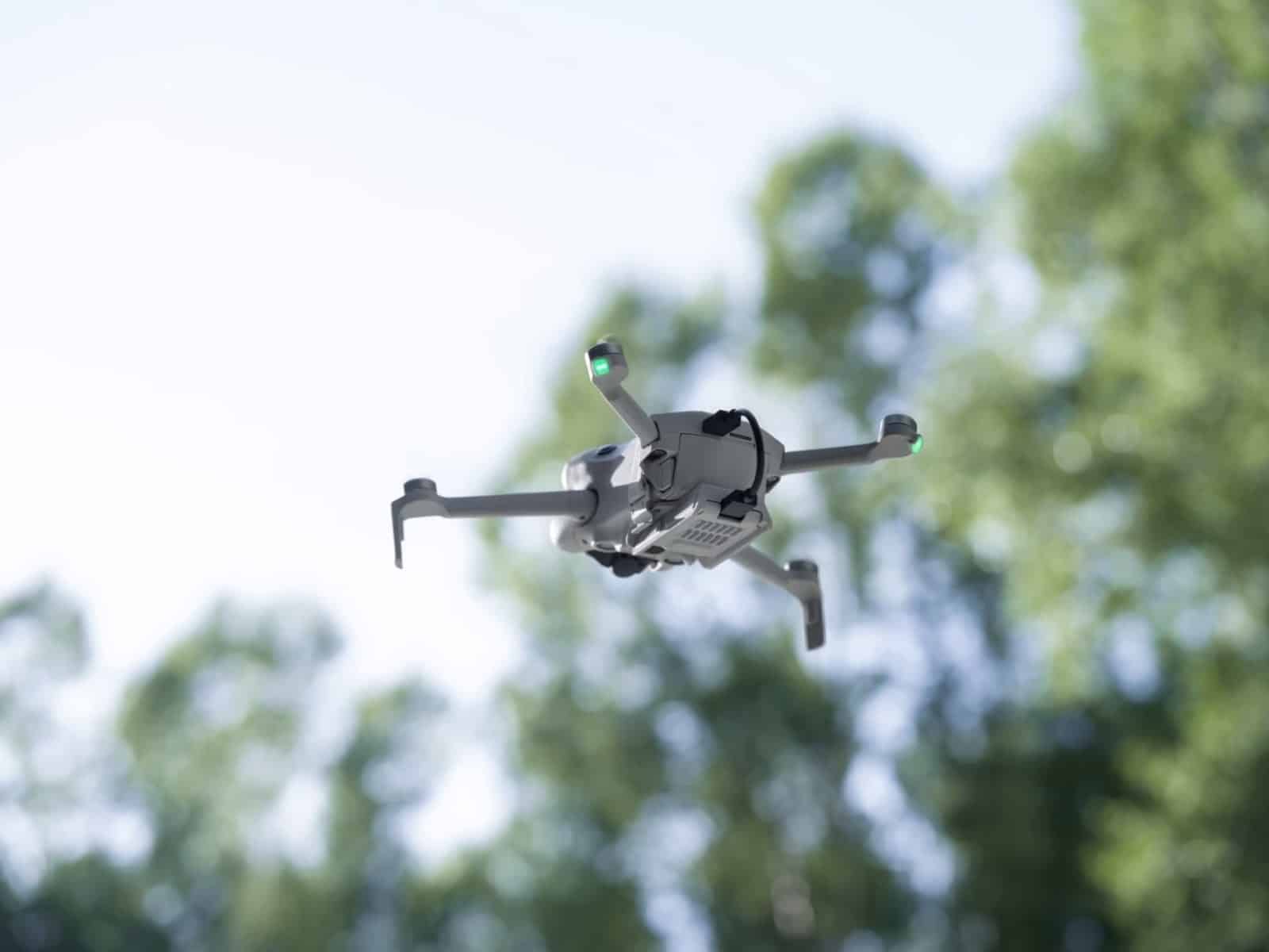 Small dongle accessory pictured alongside the DJI Mini 4 Pro in the leak.
