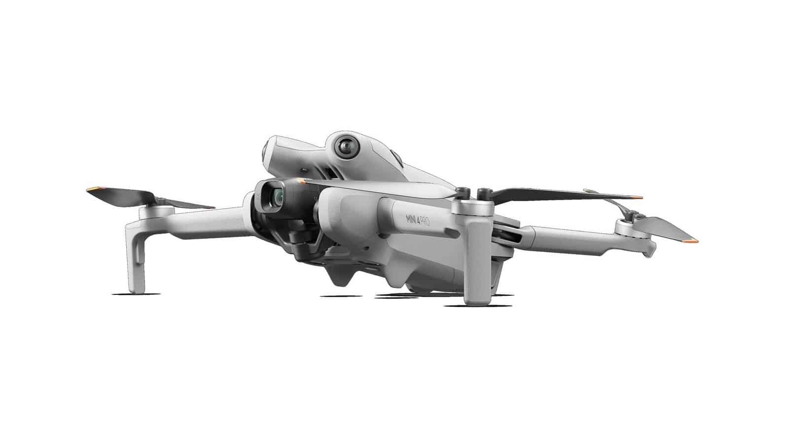 Underside of the DJI Mini 4 Pro showing its downward vision sensors.
