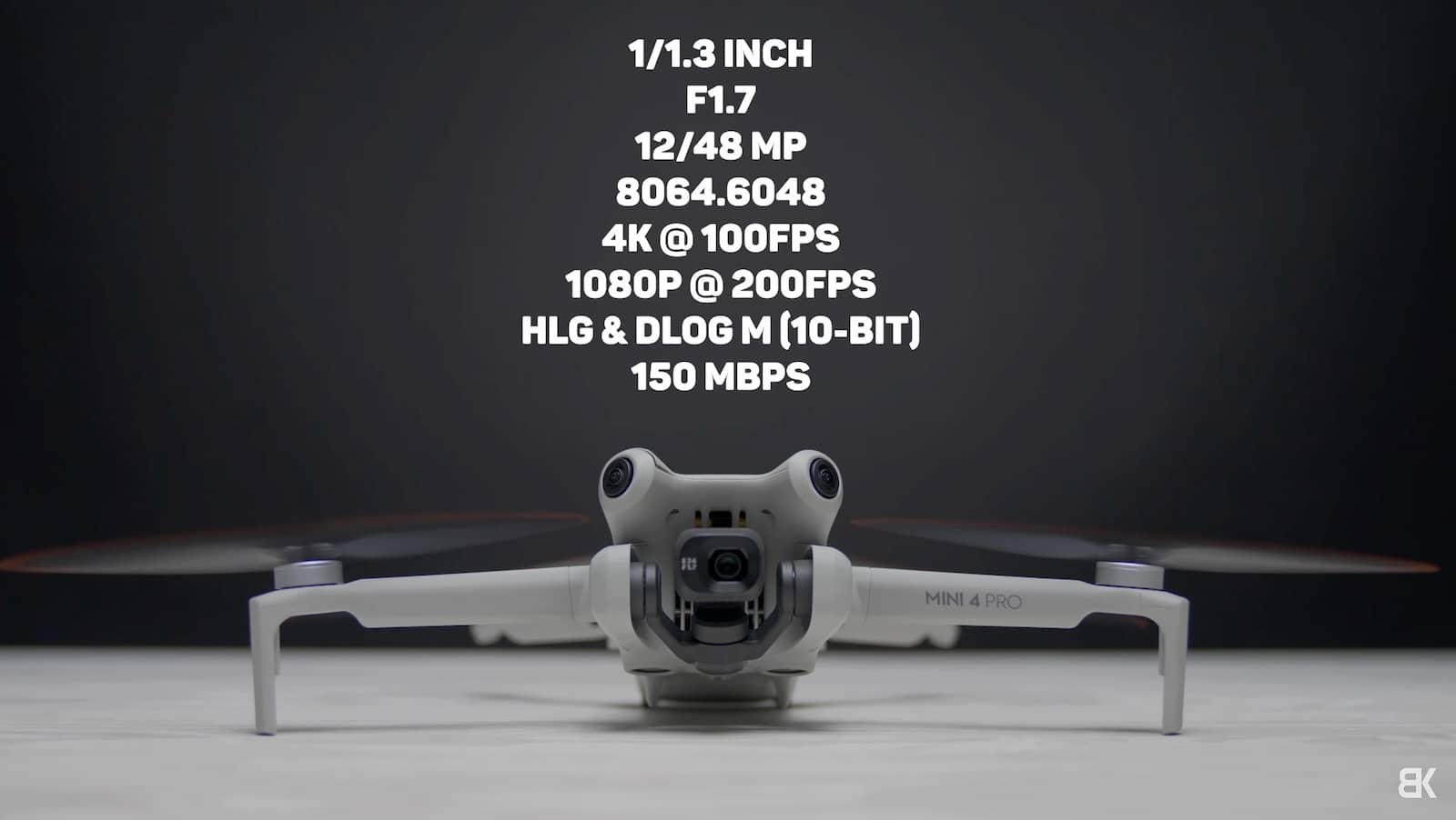 DJI Mini 4 Pro camera specs.