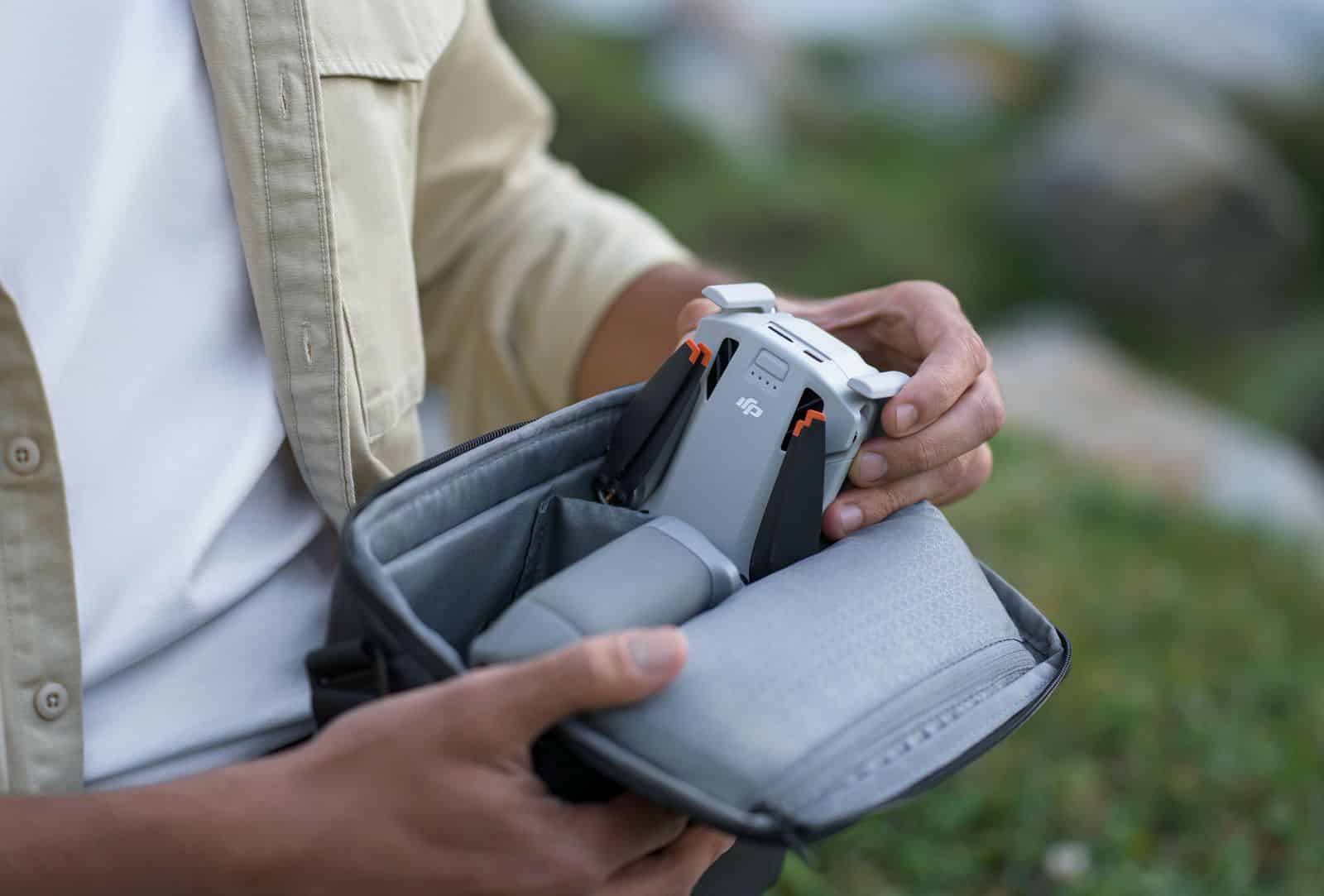 DJI Mini 4 Pro drone is small and portable, making it the ideal aerial travel companion on your adventures.