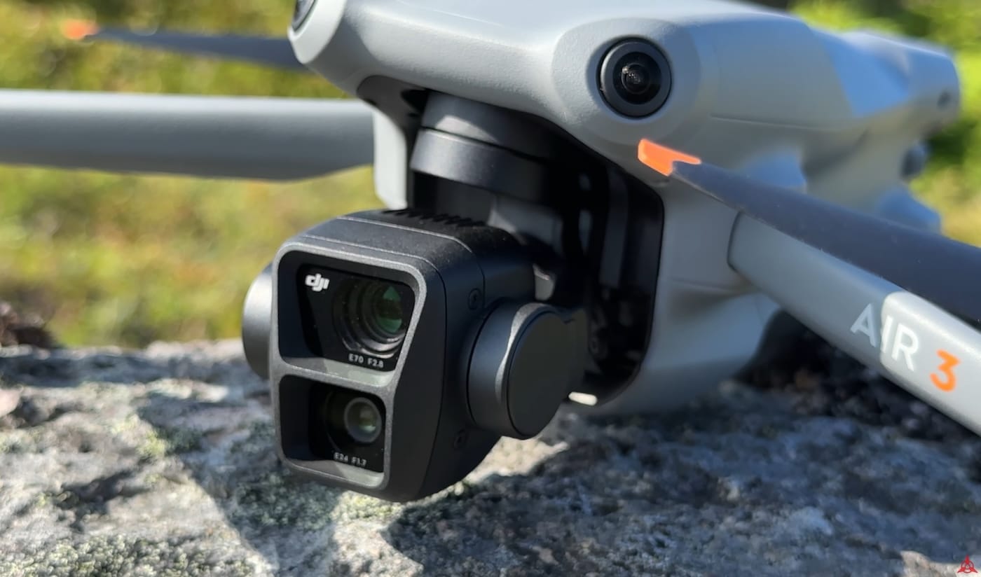 dual camera on the dji air 3 drone review